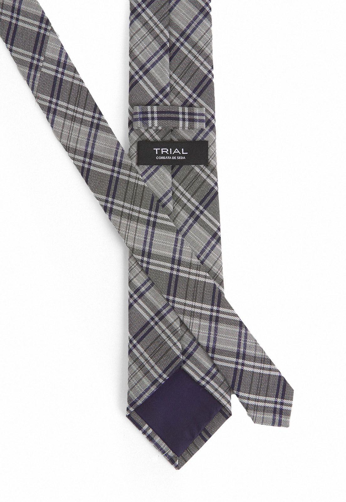Corbata seda executive gris-2