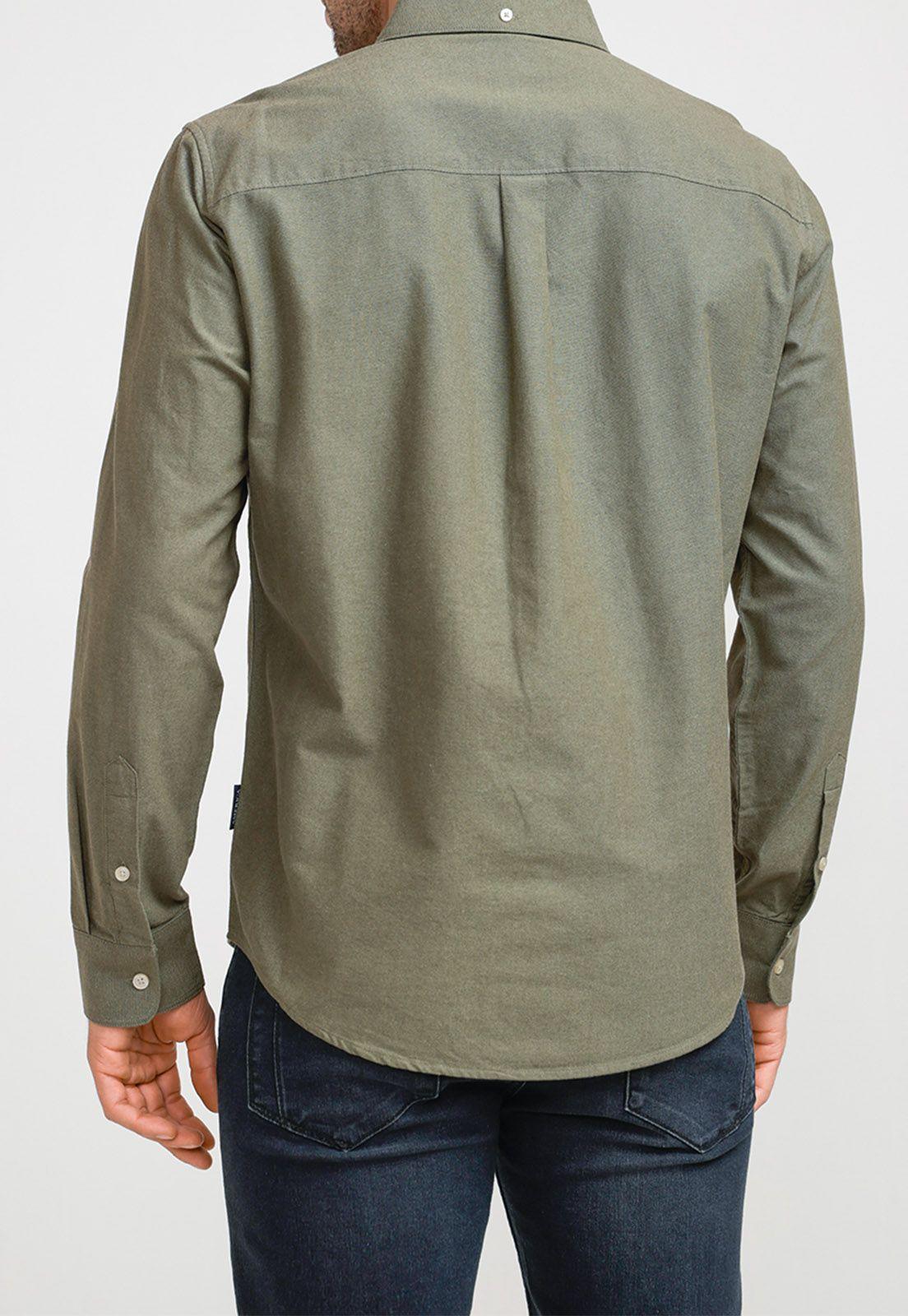Camisa Hombre Oxford Militar-1