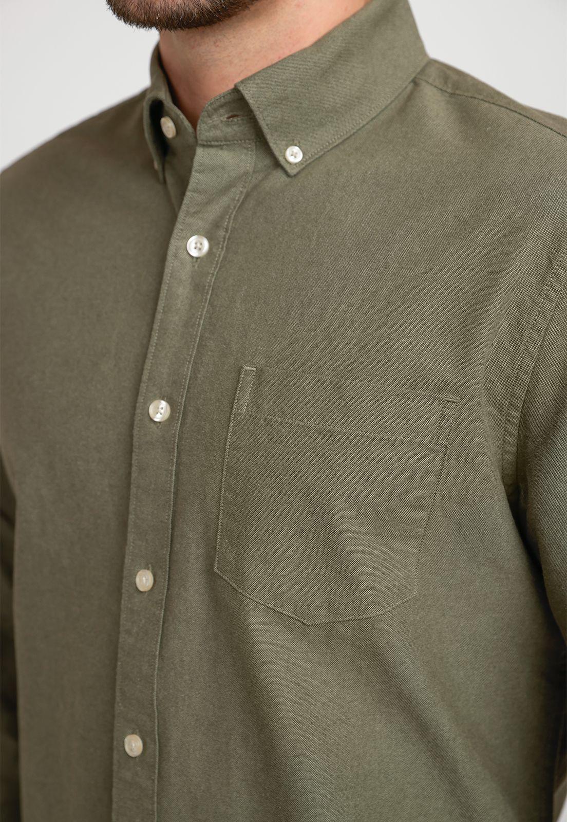 Camisa Hombre Oxford Militar-2