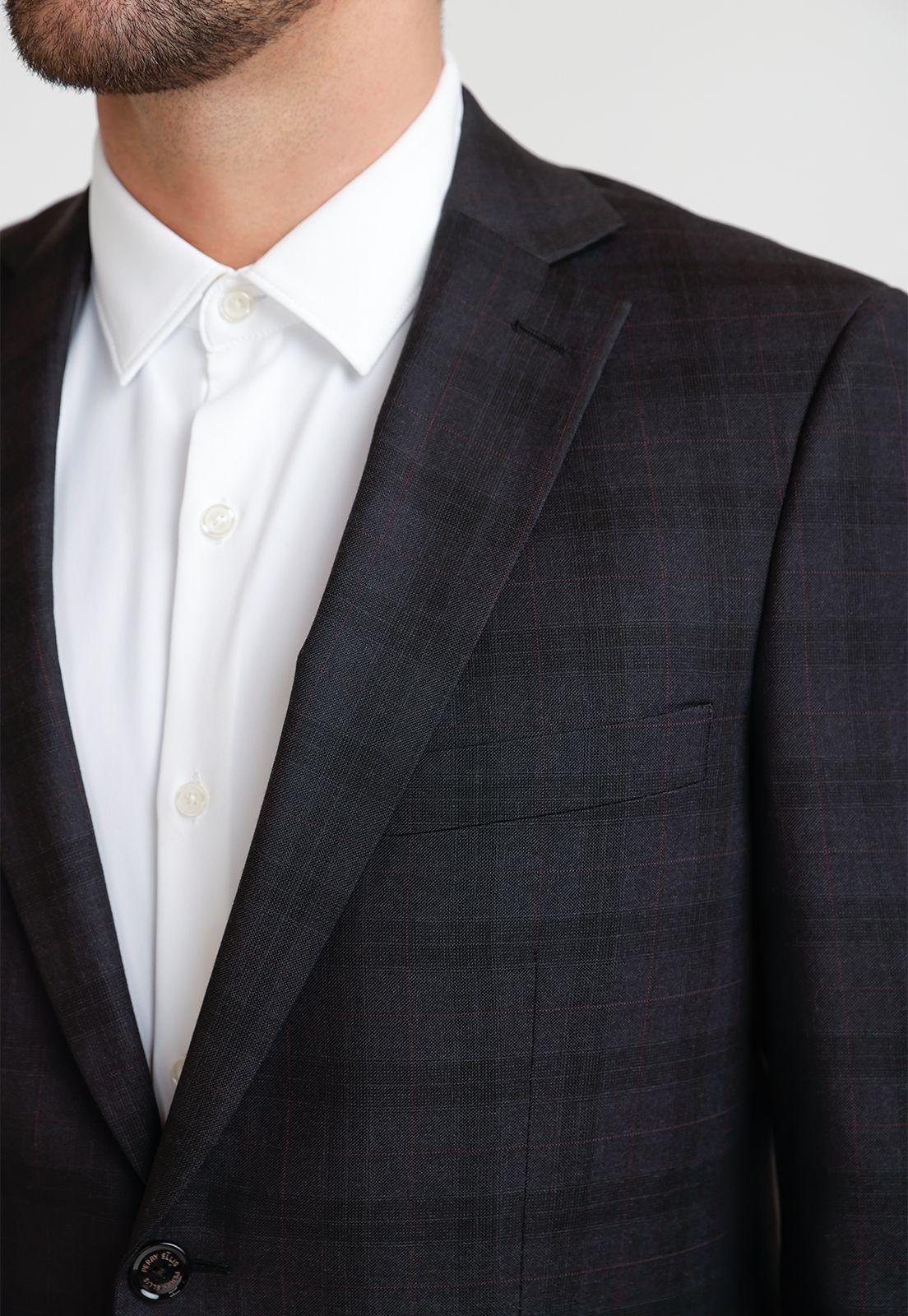 Chaqueta Hombre Traje Suit Separates Washable Negro-2