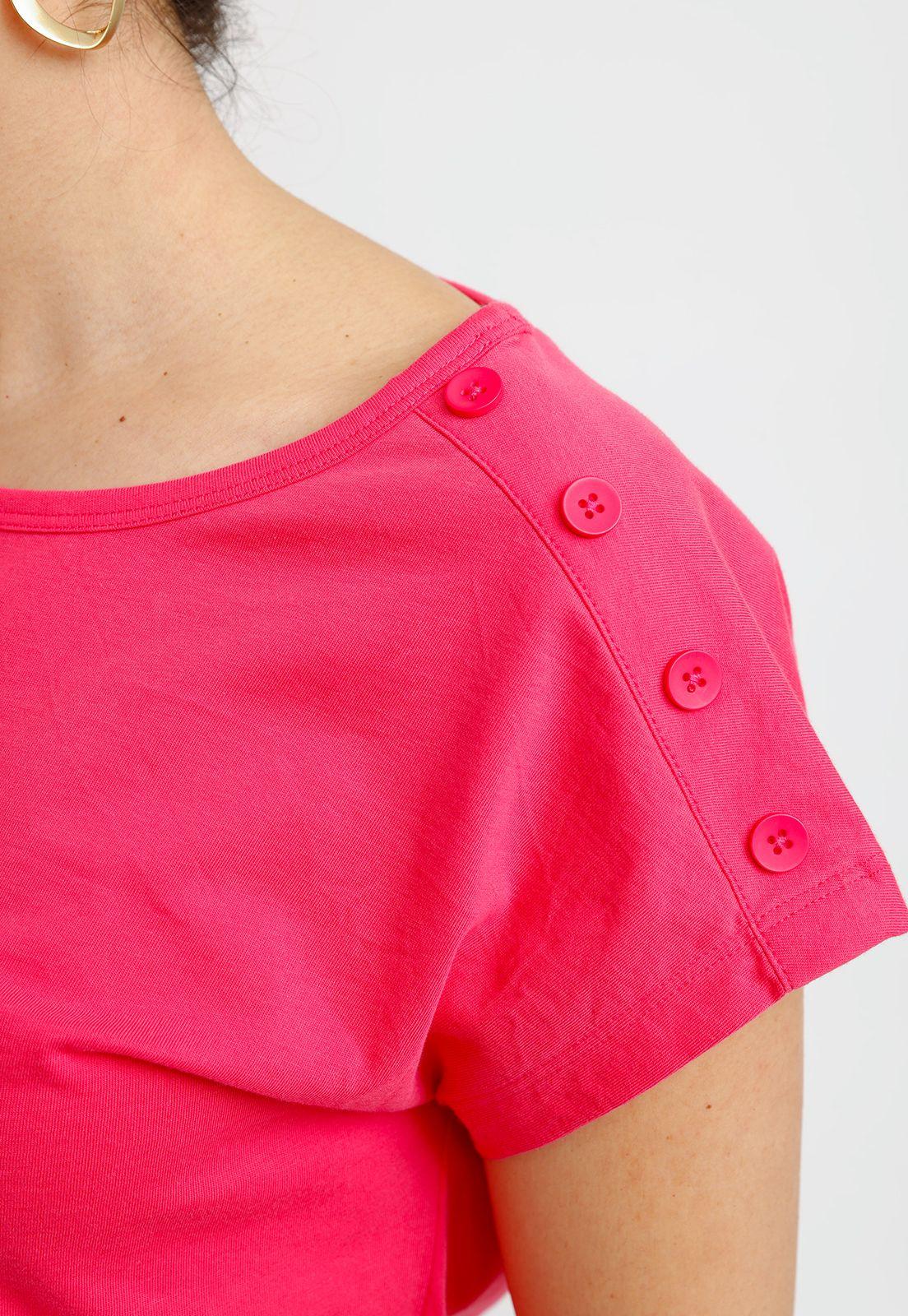 Polera Mujer Bilbao Algodón Peruano Fucsia-2