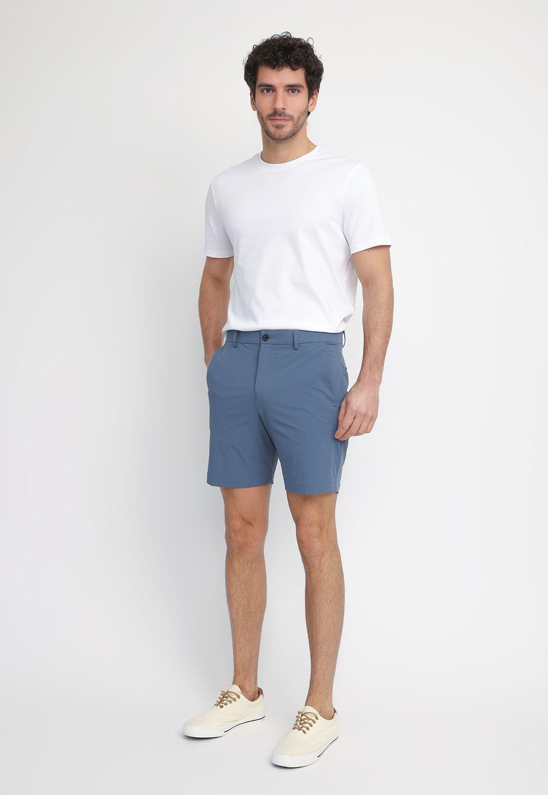 Bermuda Hombre Stretch Azul Piedra 4DSH7750-3