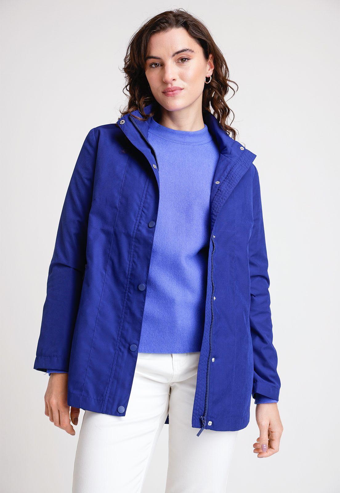 Impermeable de Mujer Modelo Bao Color Azul-0