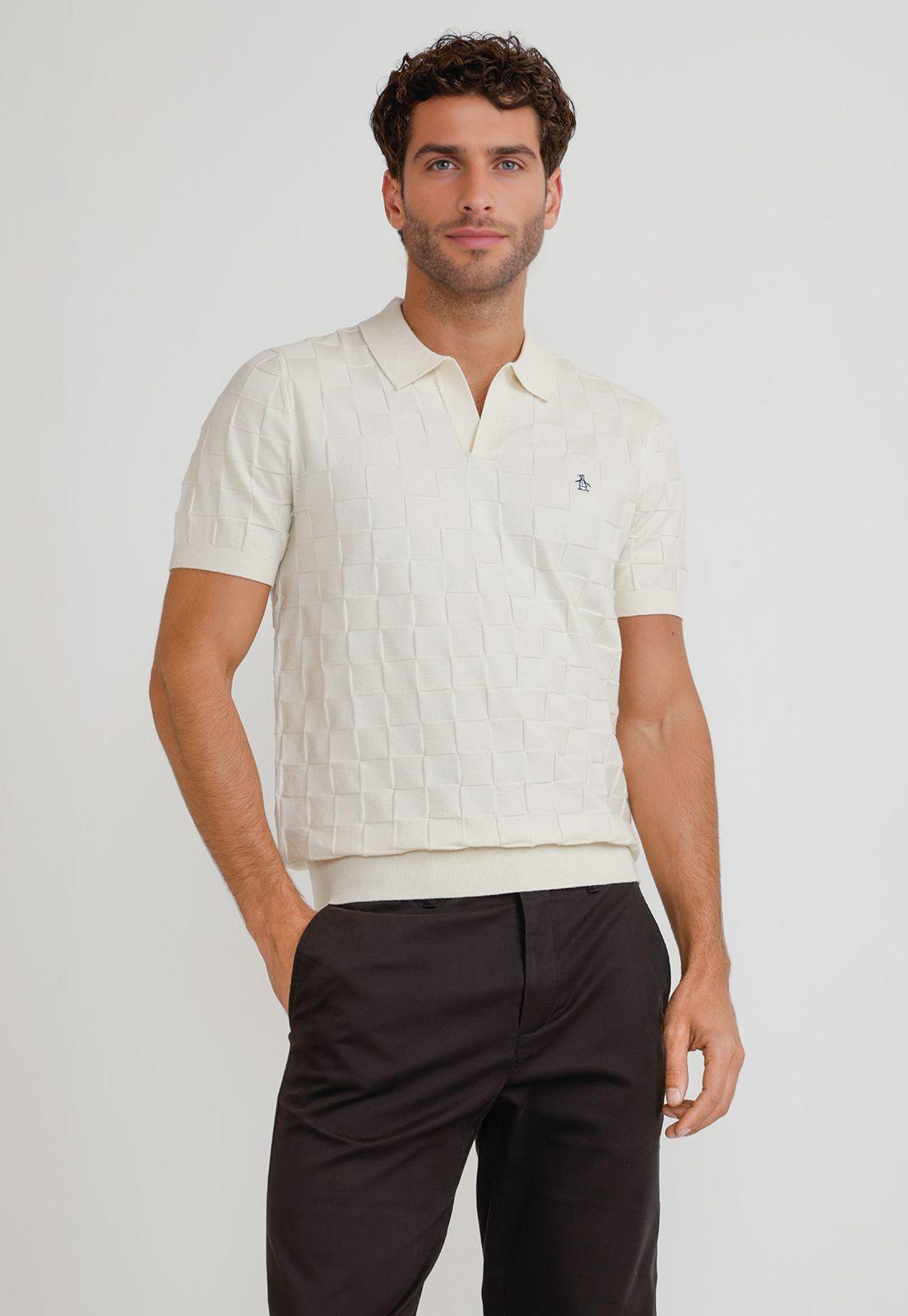Polera Hombre Polo Manga Corta Cruda-0