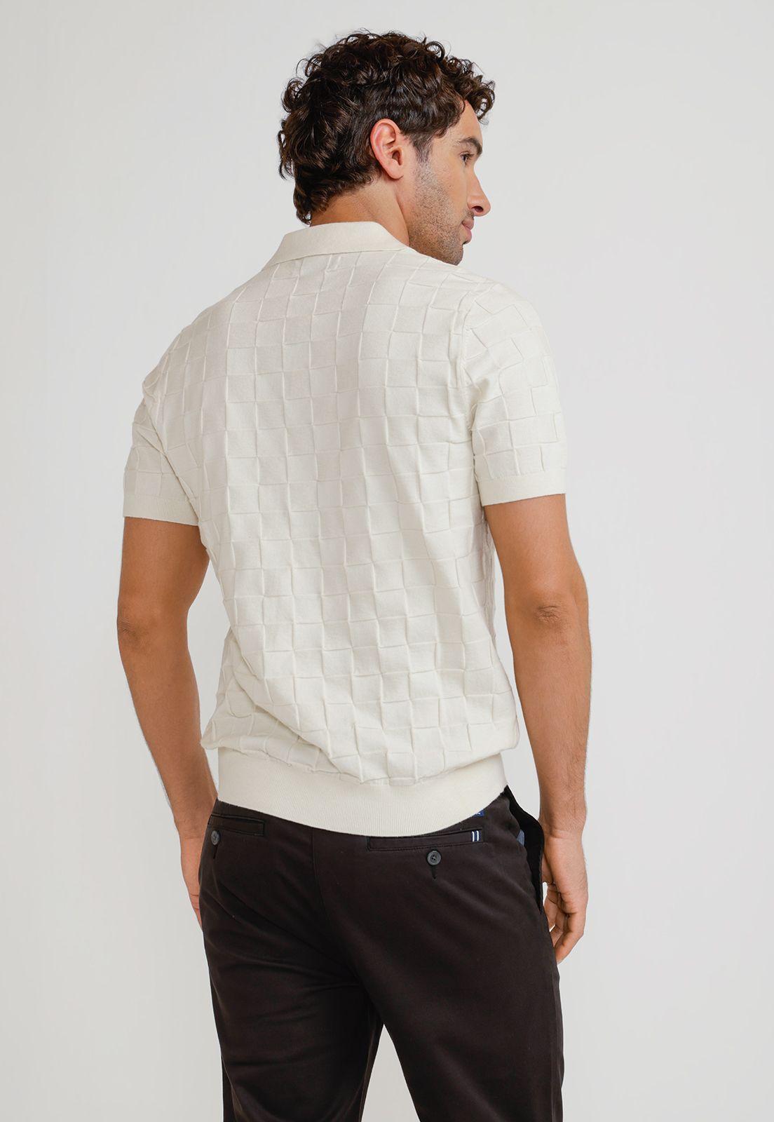 Polera Hombre Polo Manga Corta Cruda-1