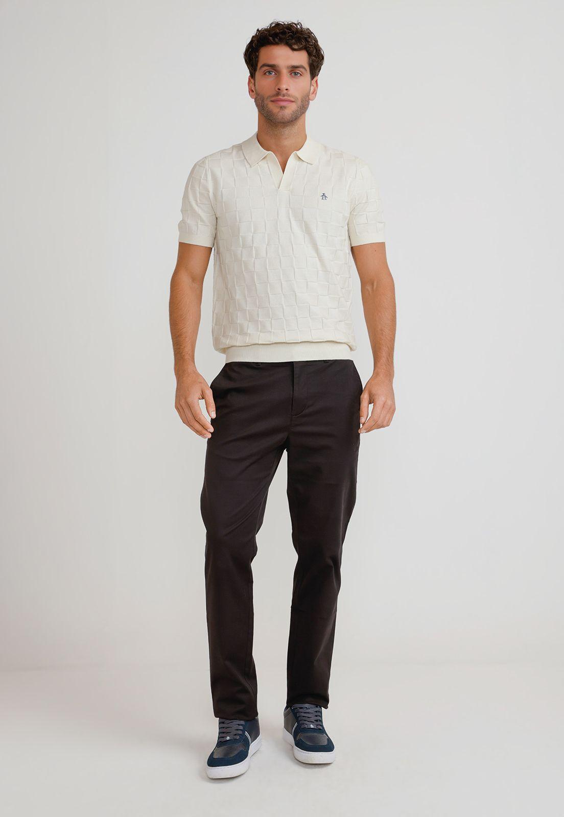 Polera Hombre Polo Manga Corta Cruda-3