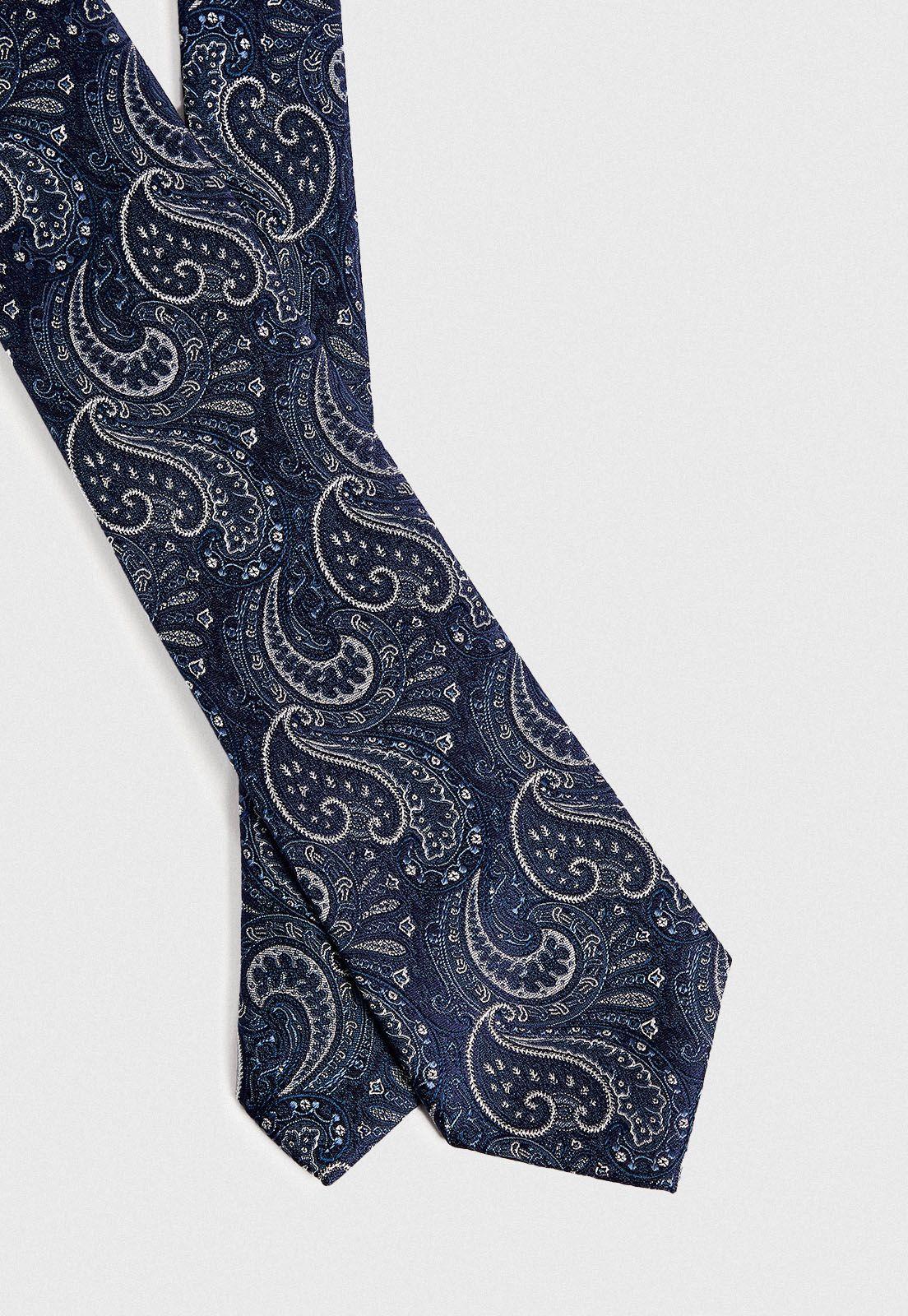 Corbata hombre Formal Executive Seda Azul -1