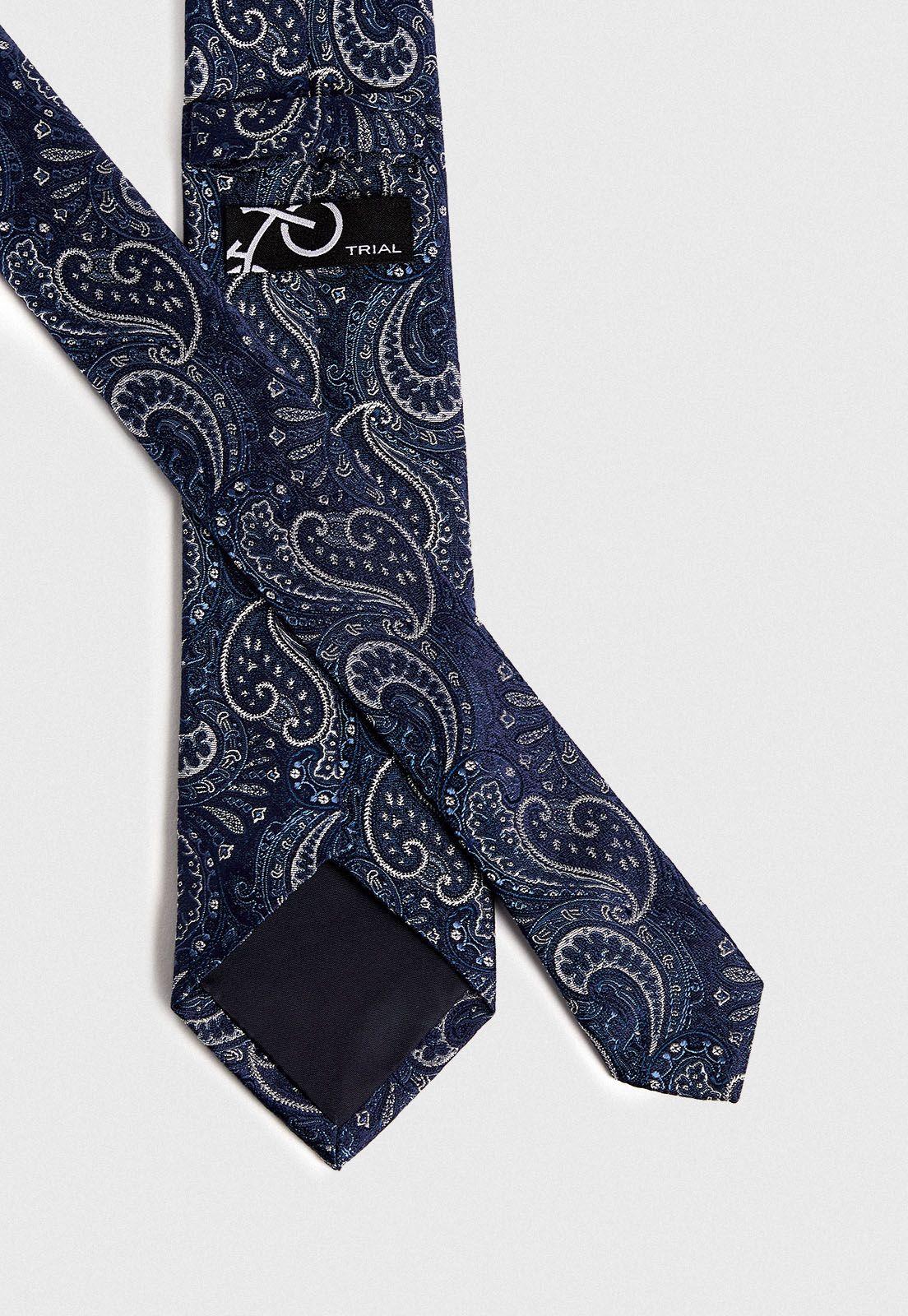 Corbata hombre Formal Executive Seda Azul -2