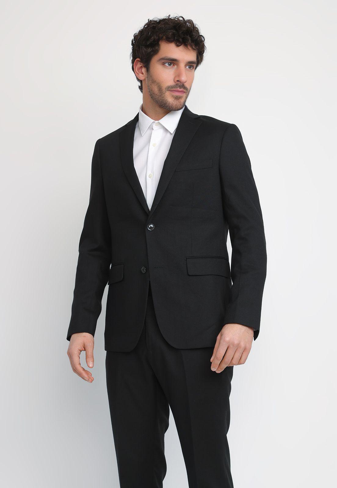 Chaqueta Formal Hombre Suit Separate Negro THE WASHABLE SLIM-0