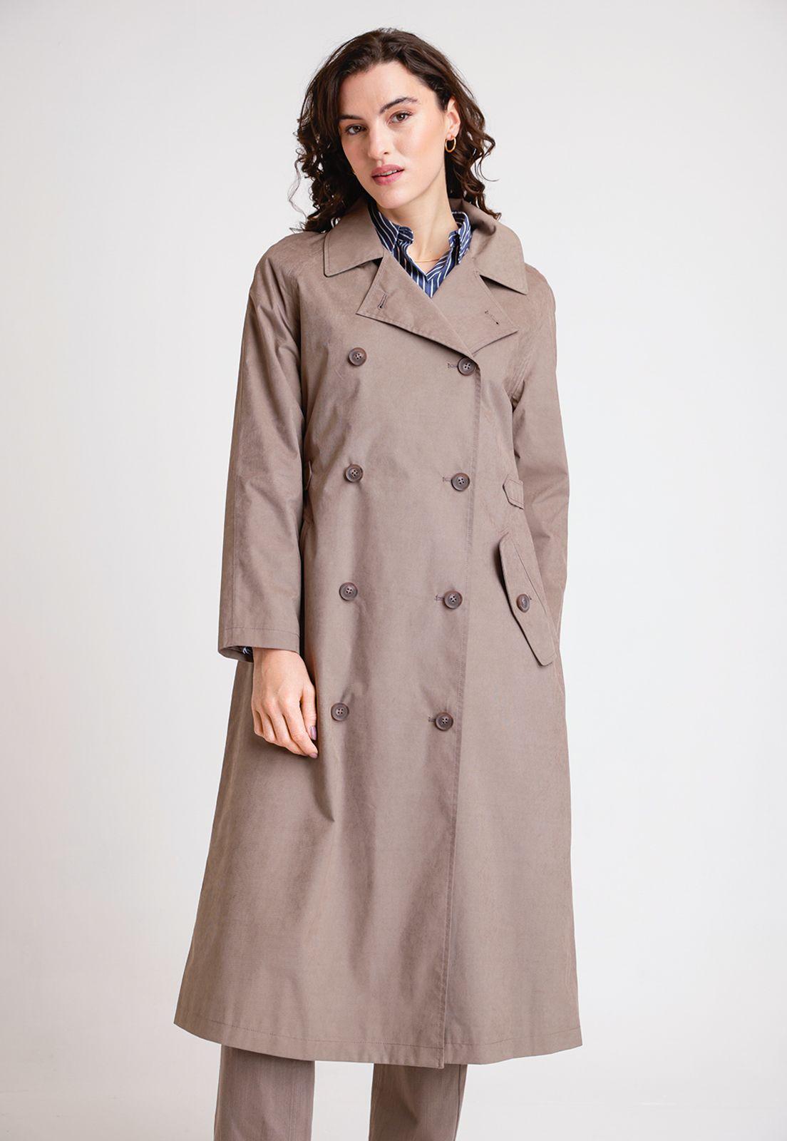 Impermeable De Mujer Modelo Dai Color Cafe-0