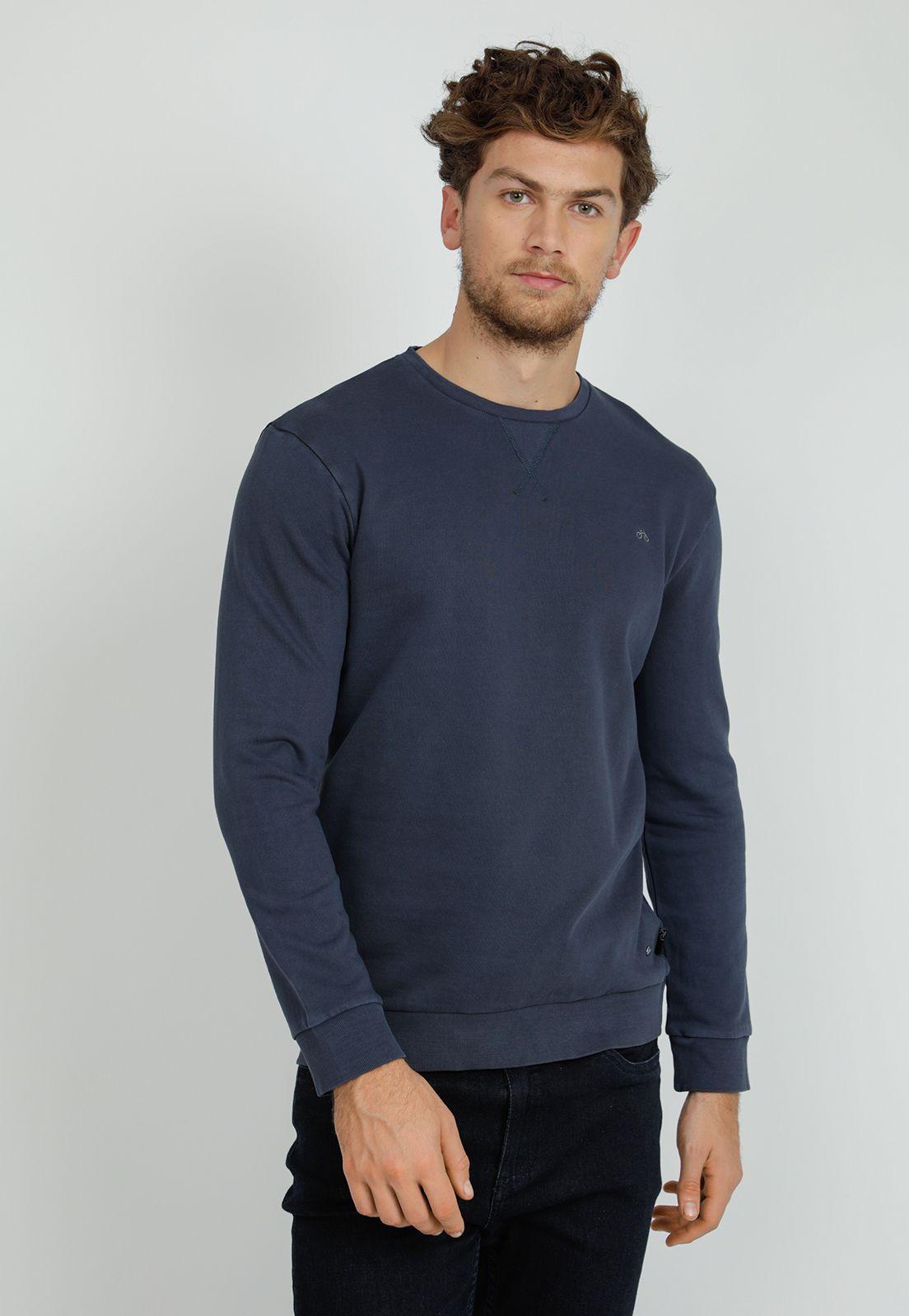 Polerón hombre Casual Slim Fit Whitney Algodón Azul marino-0