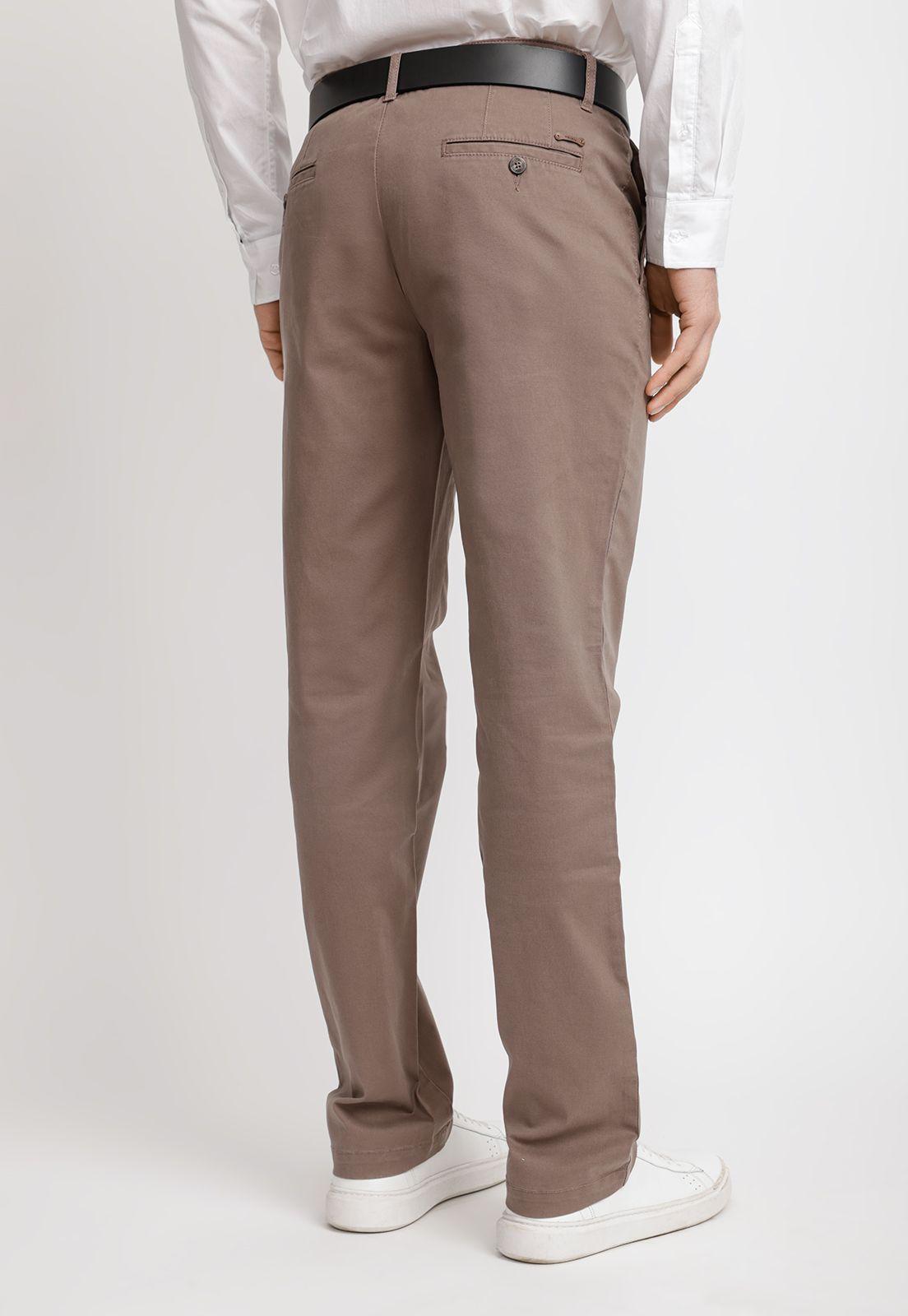 Pantalón Chino Hombre Algodón Vinci Café-1