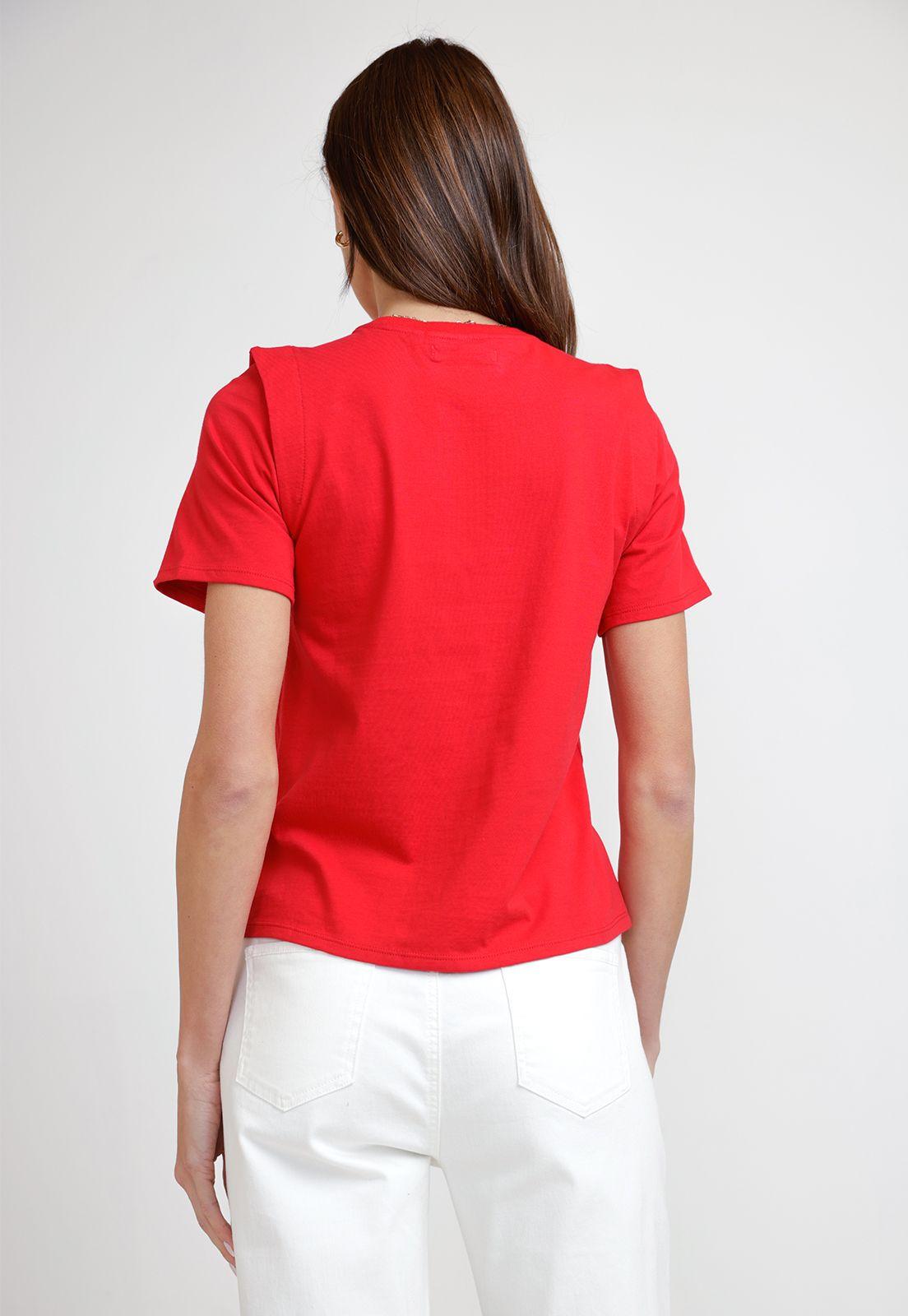 Polera de Mujer Modelo Hande Color Rojo-1