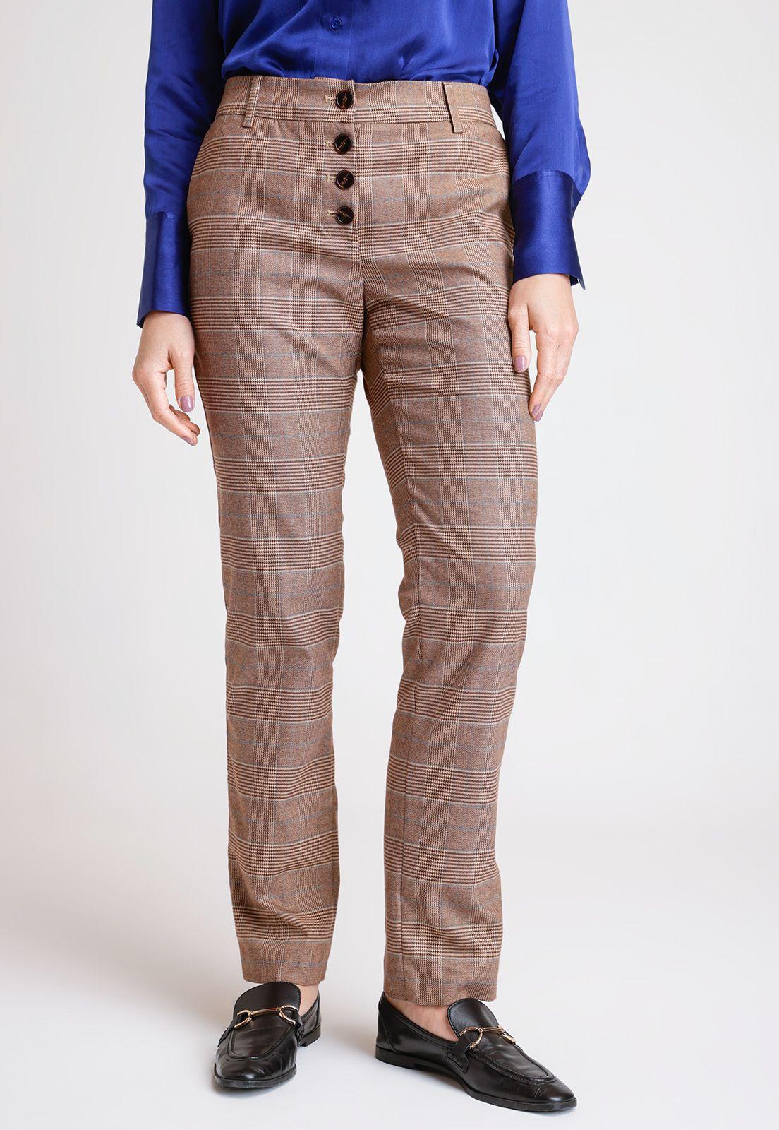Pantalón De Mujer Modelo Gardenia Color Cafe-0
