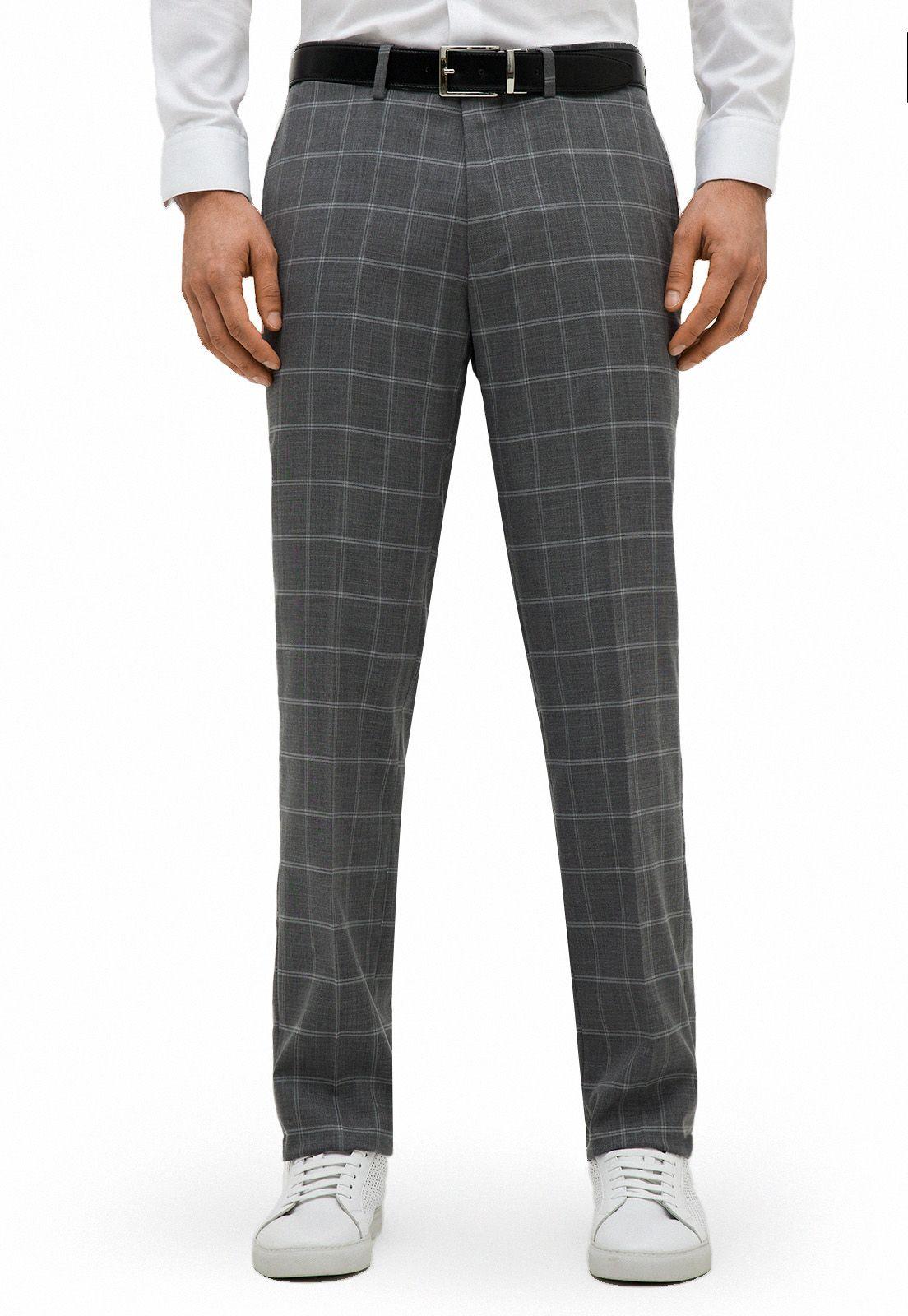 Pantalón Suit Separate Washable Gris Oscuro-0
