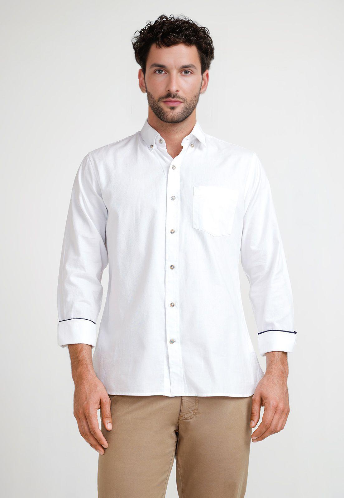 Camisa Oxford Hombre Blake Blanco-0