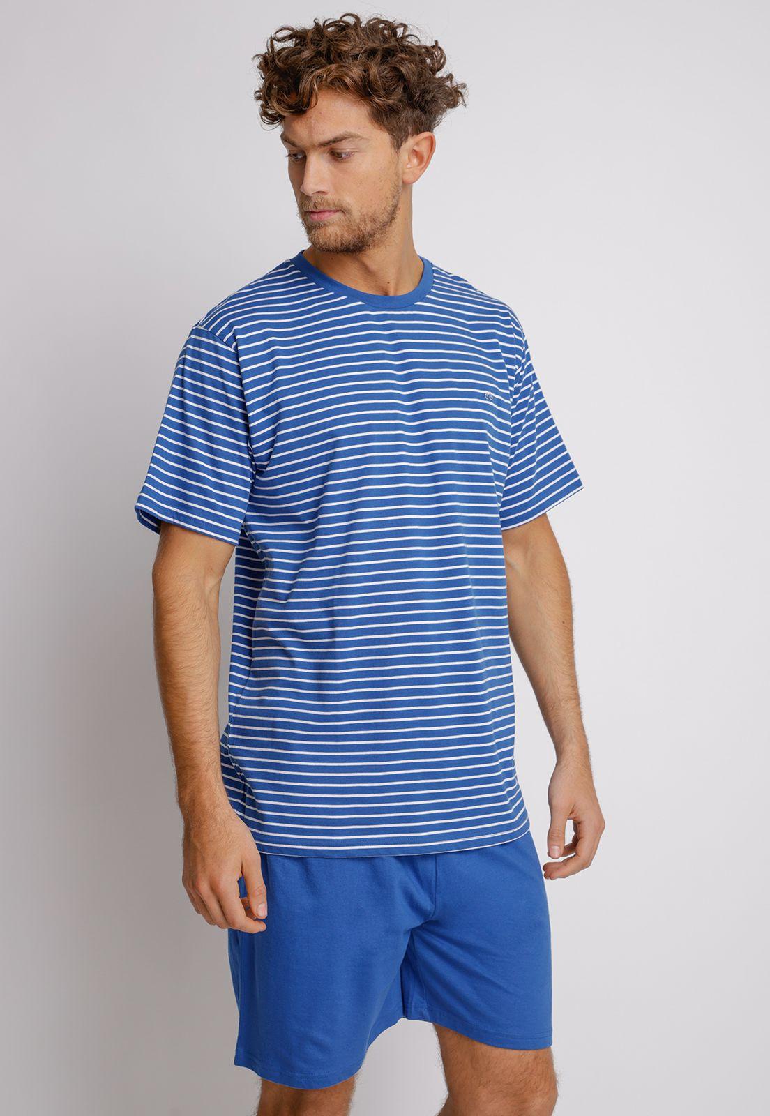 Pijama hombre Metropoli Algodón Azul Marino-0