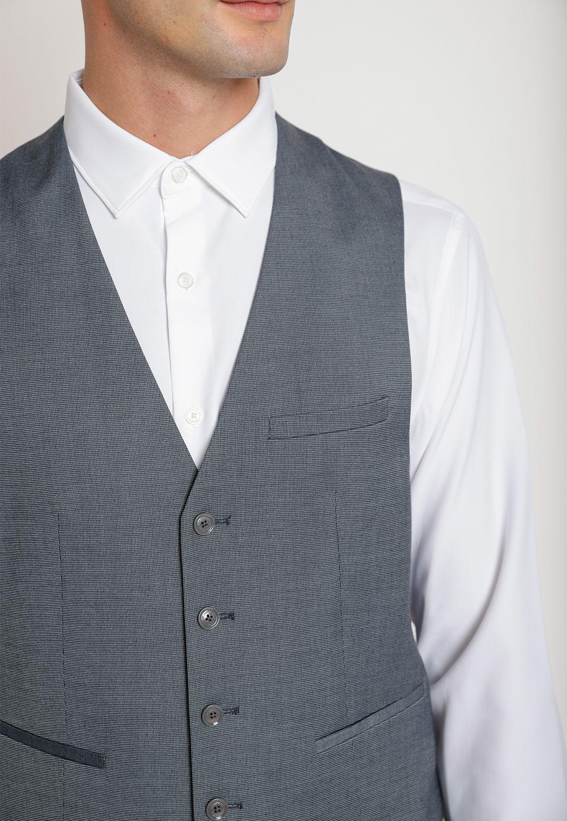 Gilet Hombre Formal Washable Gris-2