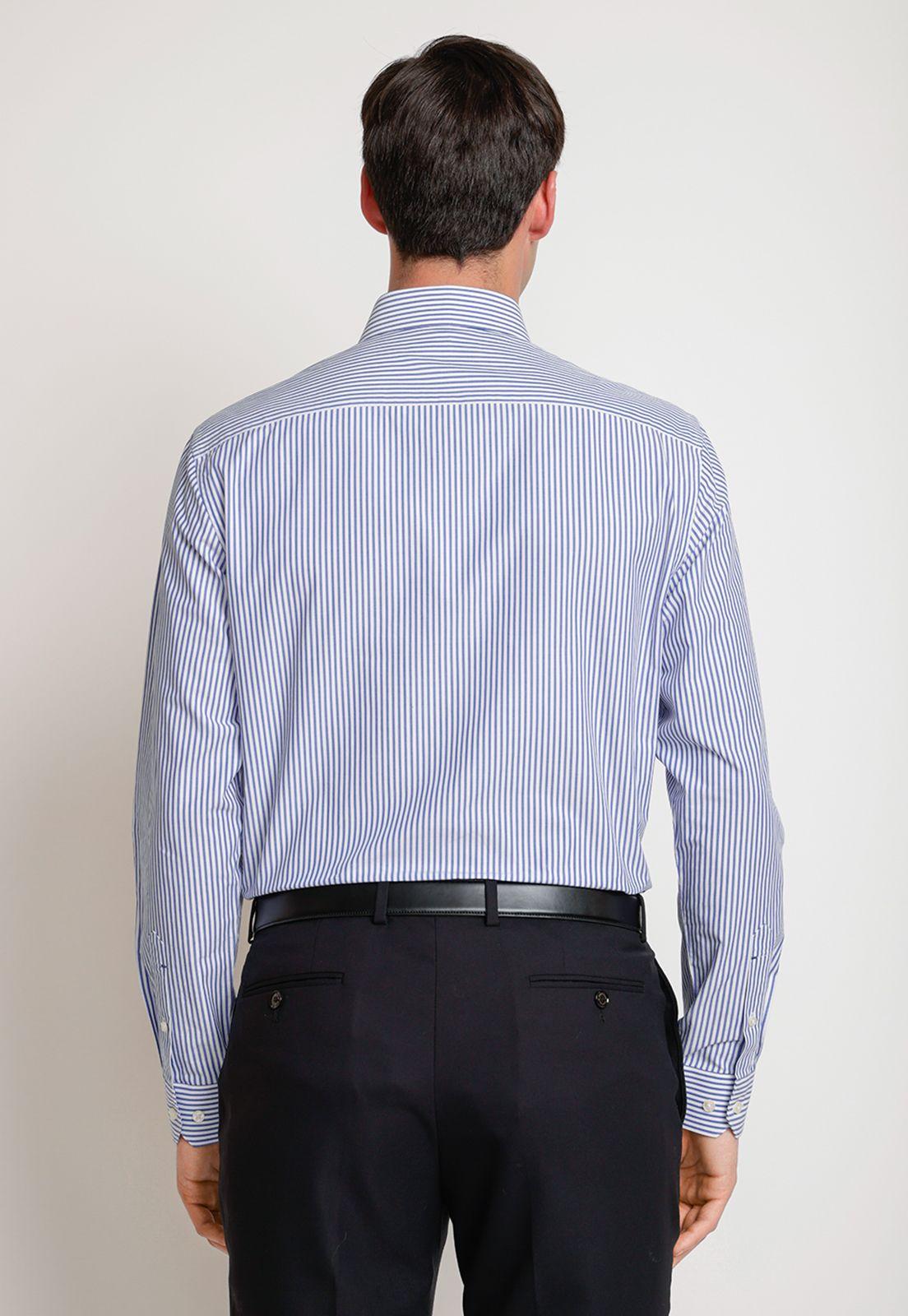 Camisa Hombre Formal (Easy Care) Aldogón Azul-1