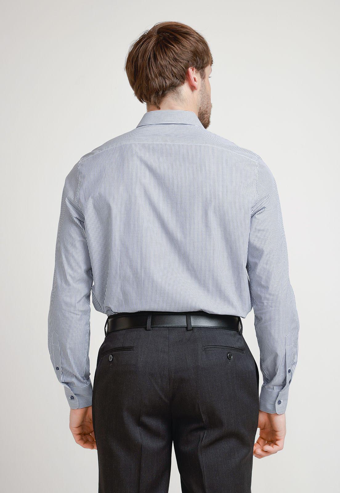 Camisa Hombre Formal Classic Azul-1
