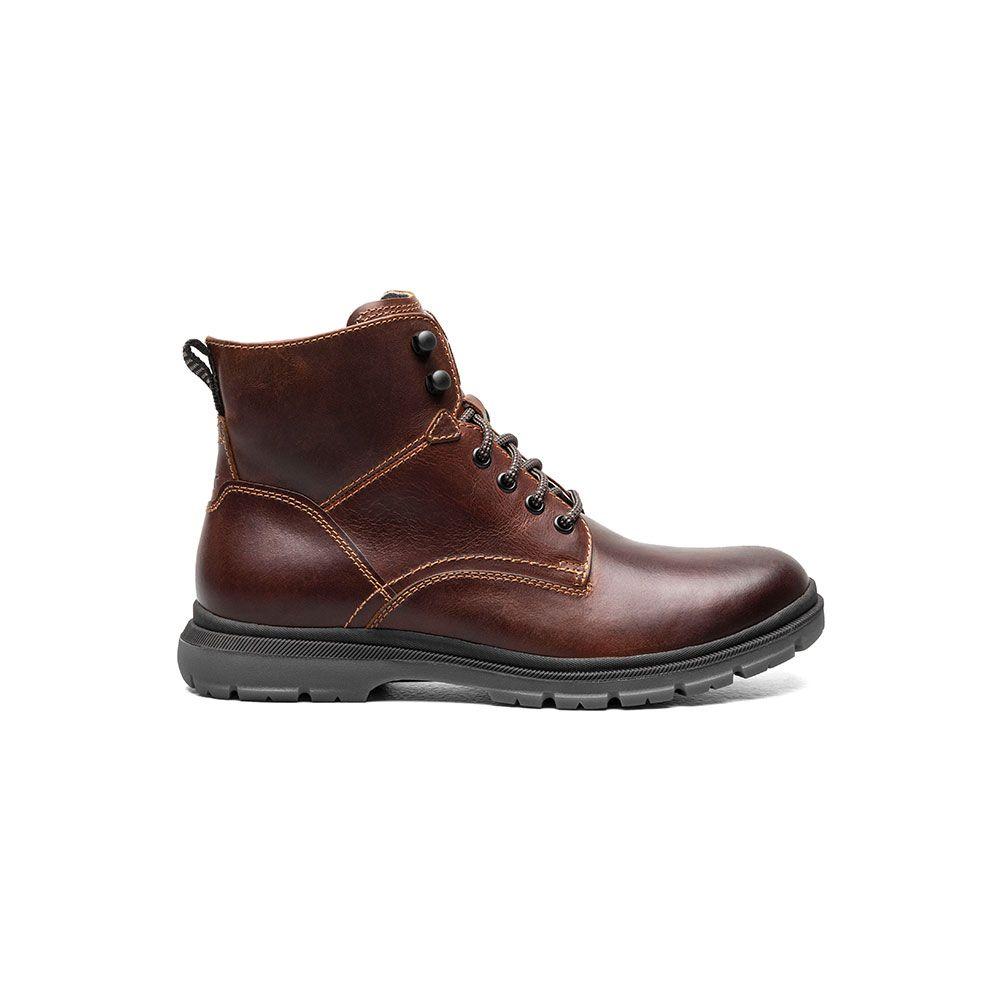Botines Lookout Plain Toe Lace Up Boot Café-2