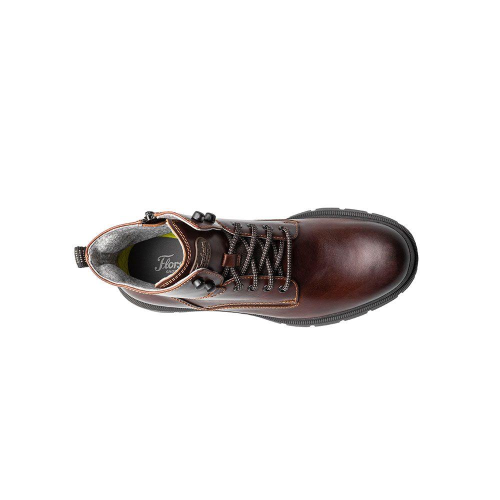Botines Lookout Plain Toe Lace Up Boot Café-5