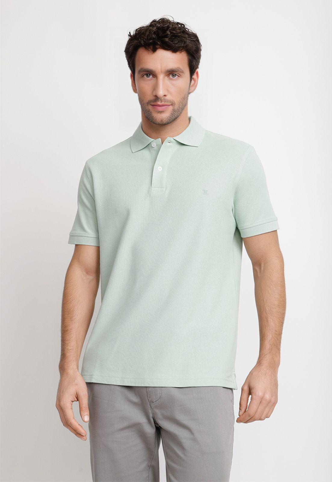 Polera Polo Pique Algodón Marini Menta-0