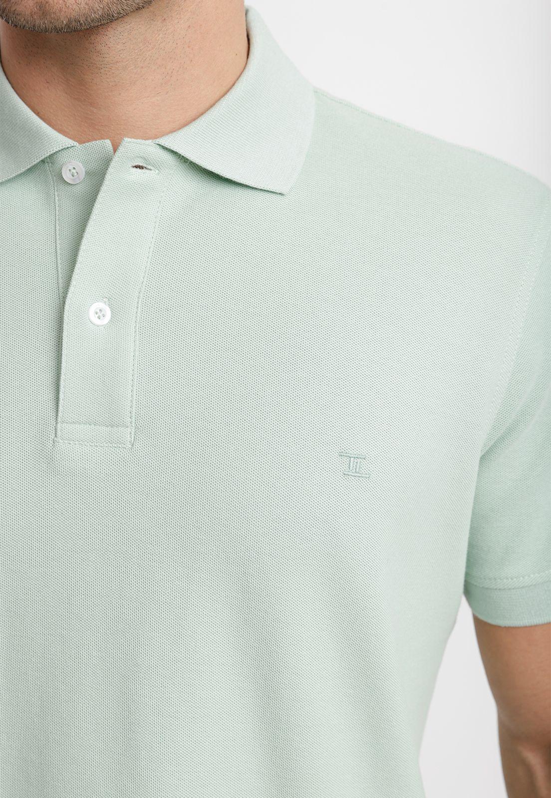 Polera Polo Pique Algodón Marini Menta-2