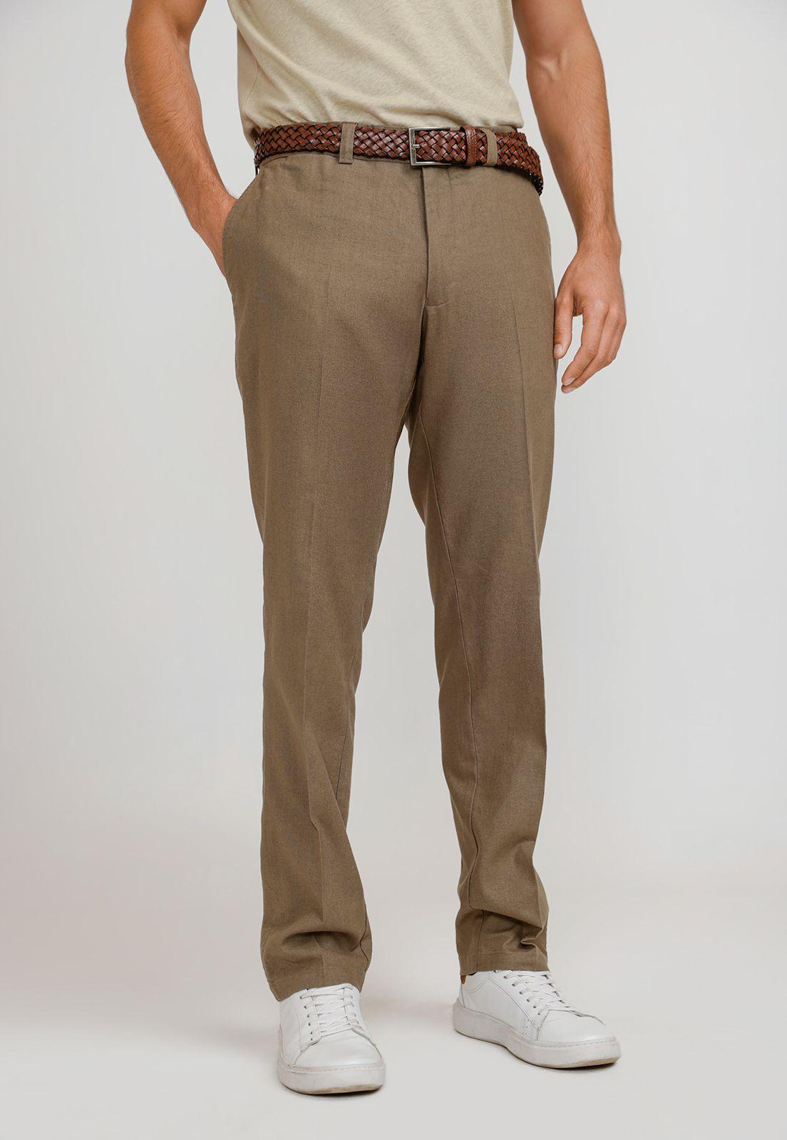 Pantalón Hombre Lino Venancio  Verde-0