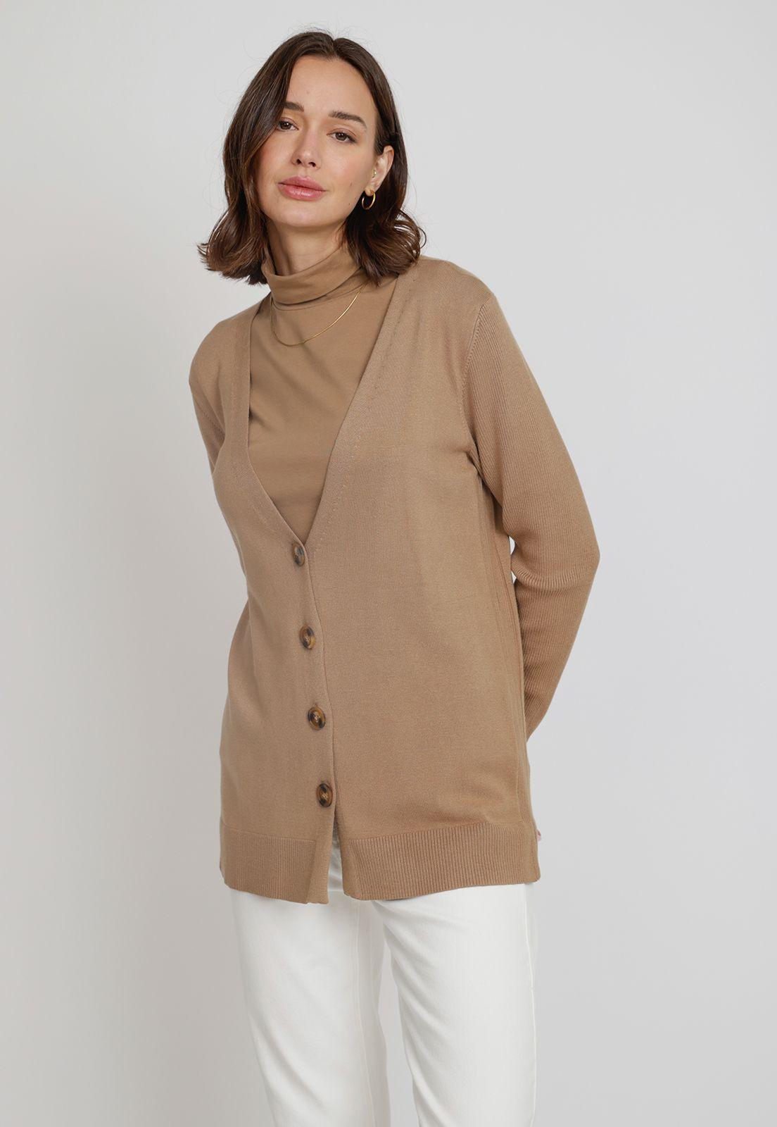Tejido De Mujer Margarita Top Taupe-0