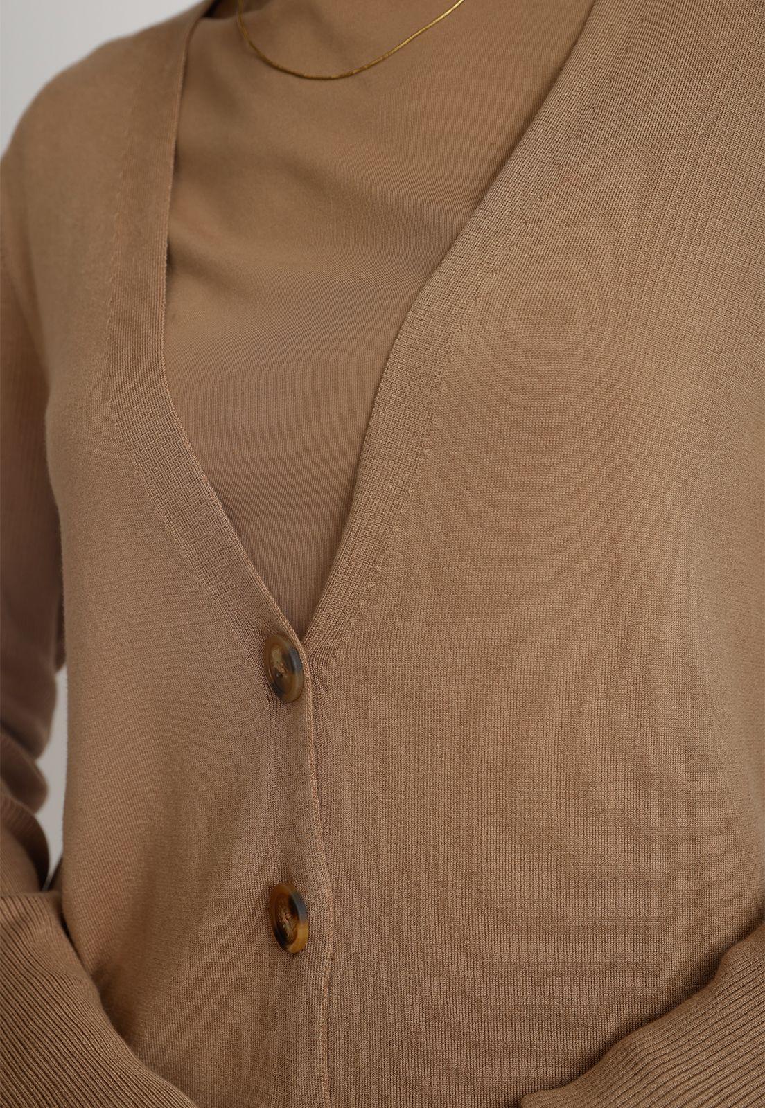 Tejido De Mujer Margarita Top Taupe-2