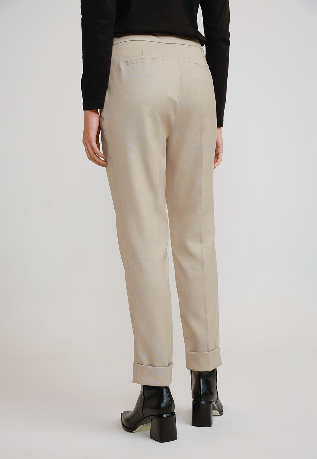 Pantalón Mujer Lana Arena-1