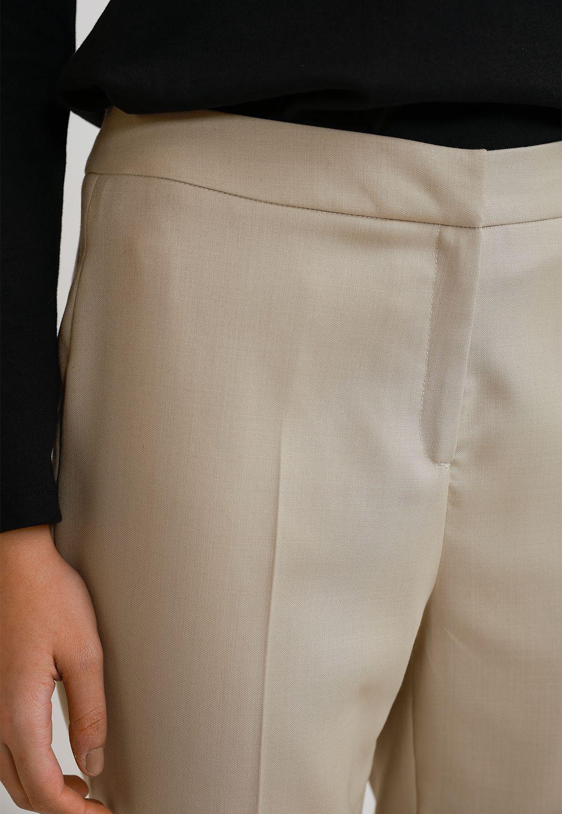 Pantalón Mujer Lana Arena-2