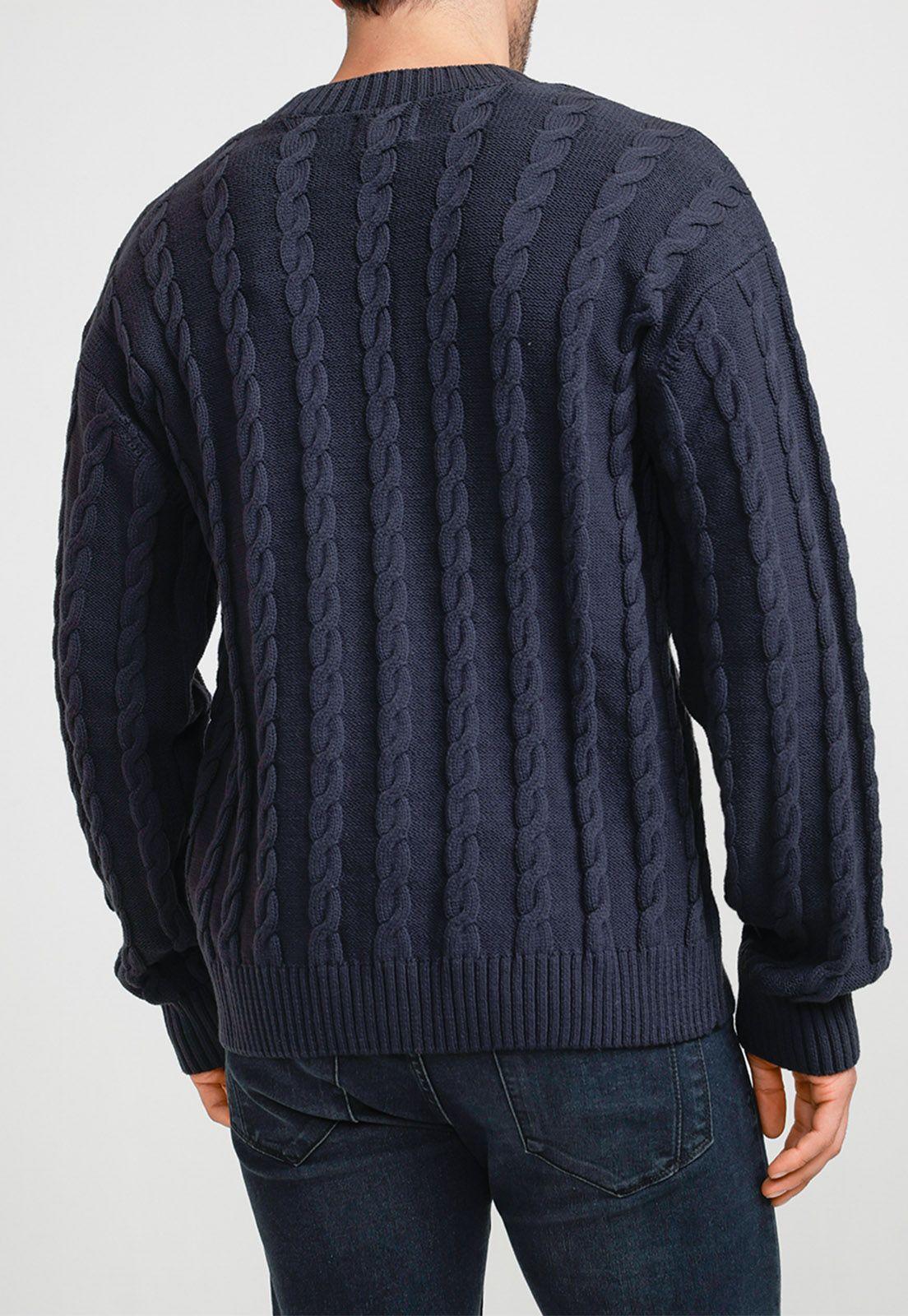 Sweater Hombre Cardigan Navy-1