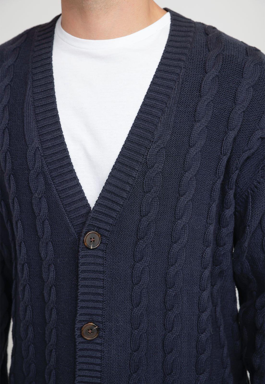 Sweater Hombre Cardigan Navy-2
