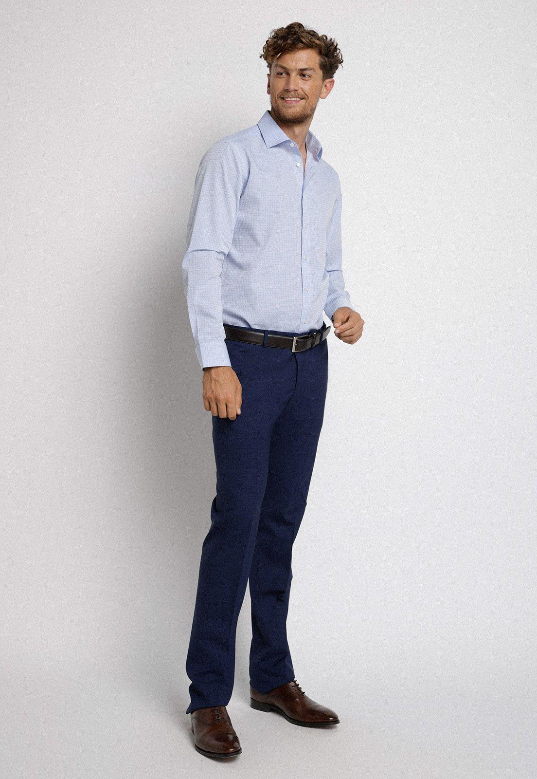 Camisa Formal Executive Celeste-3