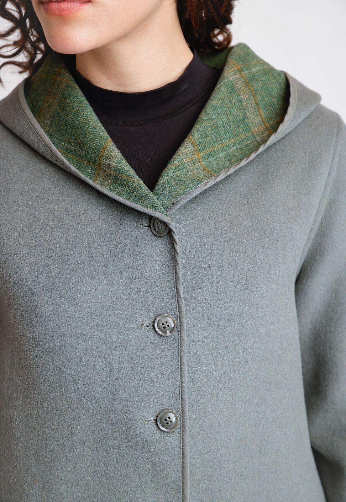 Chaquetón De Mujer Reversible Anele Color Salvia-5