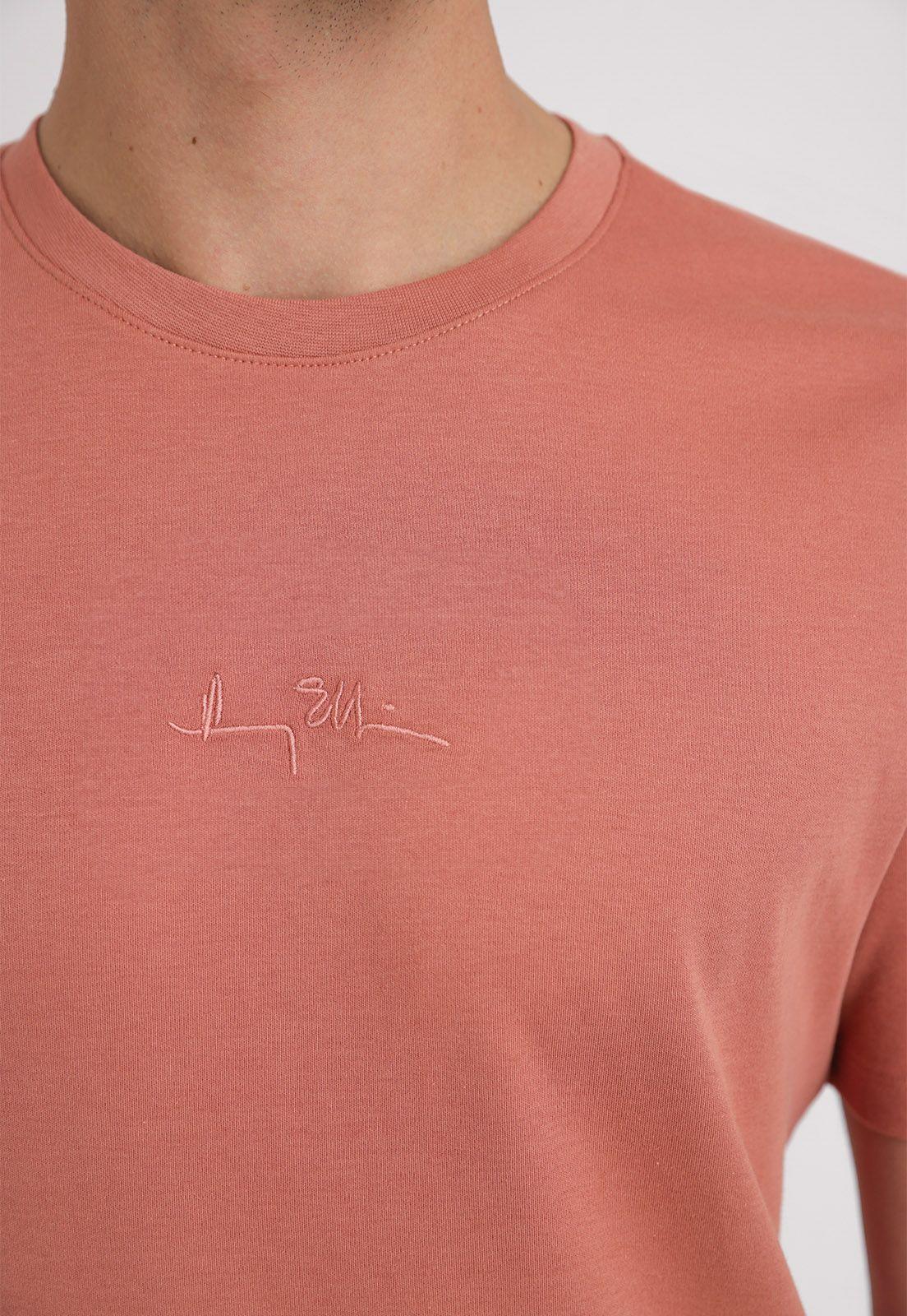 Polera Hombre Manga Corta Con Logo Terracota-2