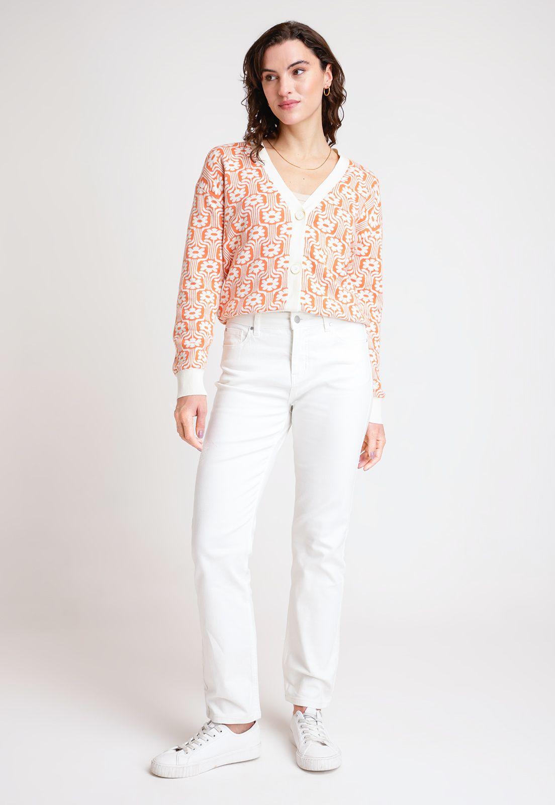 Jeans de Mujer Modelo Charlot Color Blanco-3