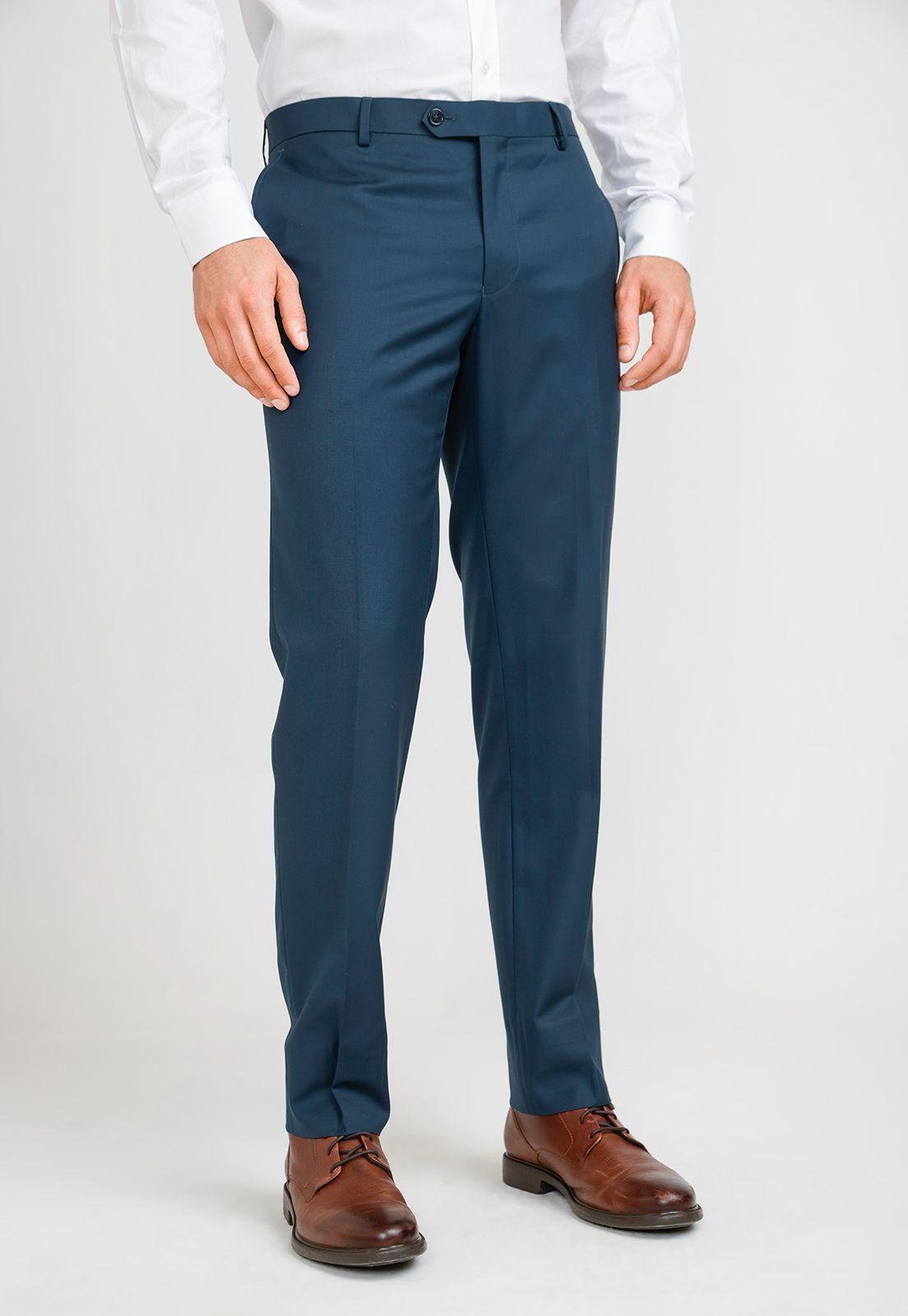 Pantalón Formal Hombre Petróleo-0