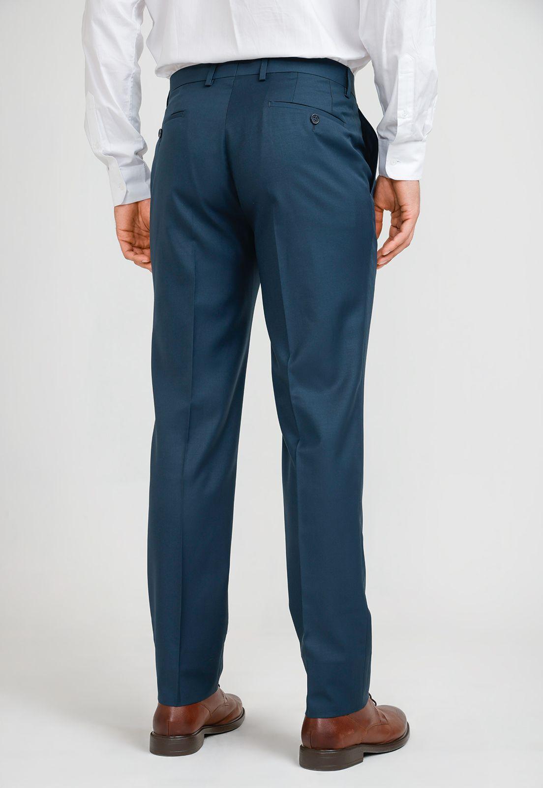 Pantalón Formal Hombre Petróleo-1