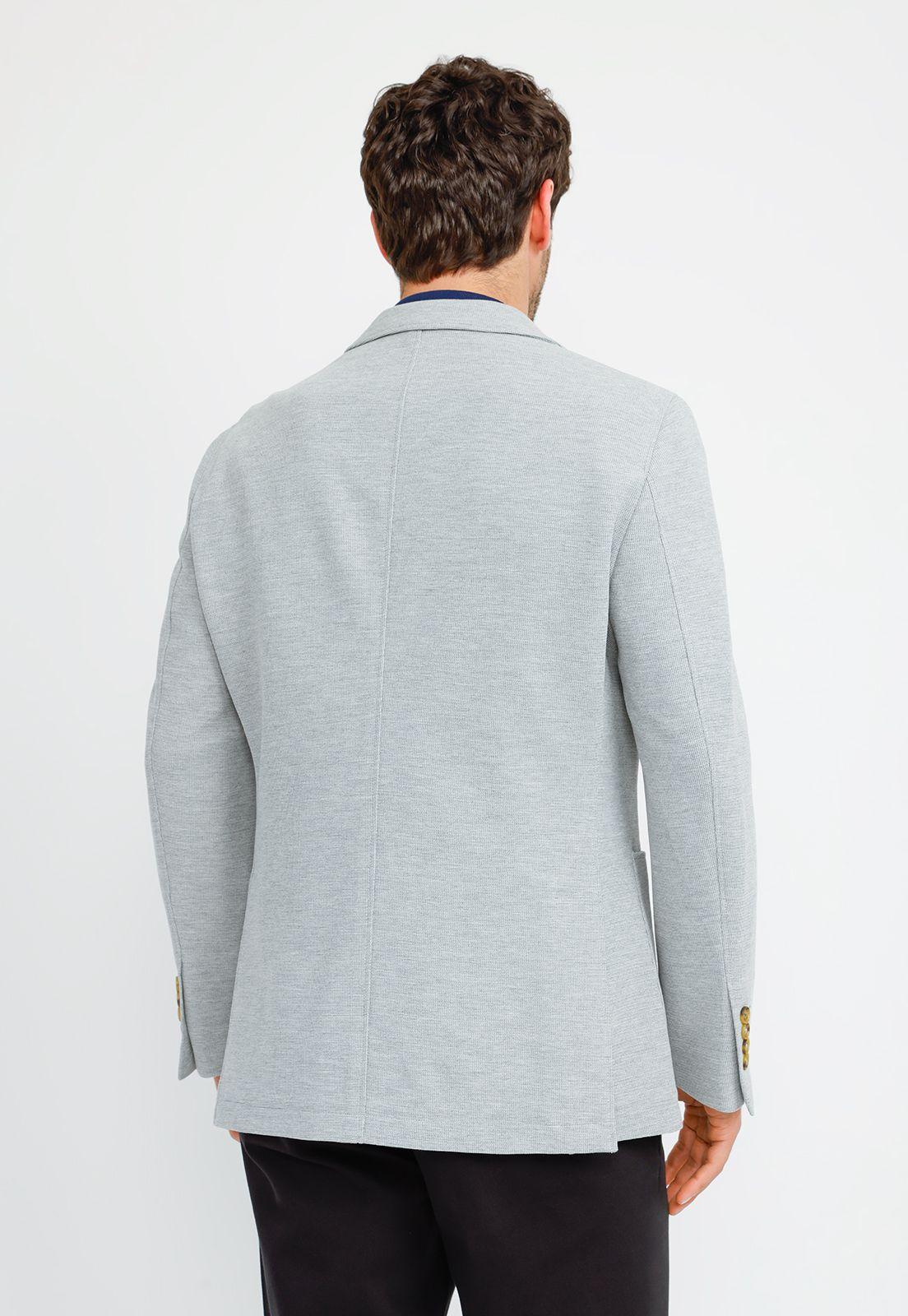 Chaqueta Hombre Basic Knit Gris-1