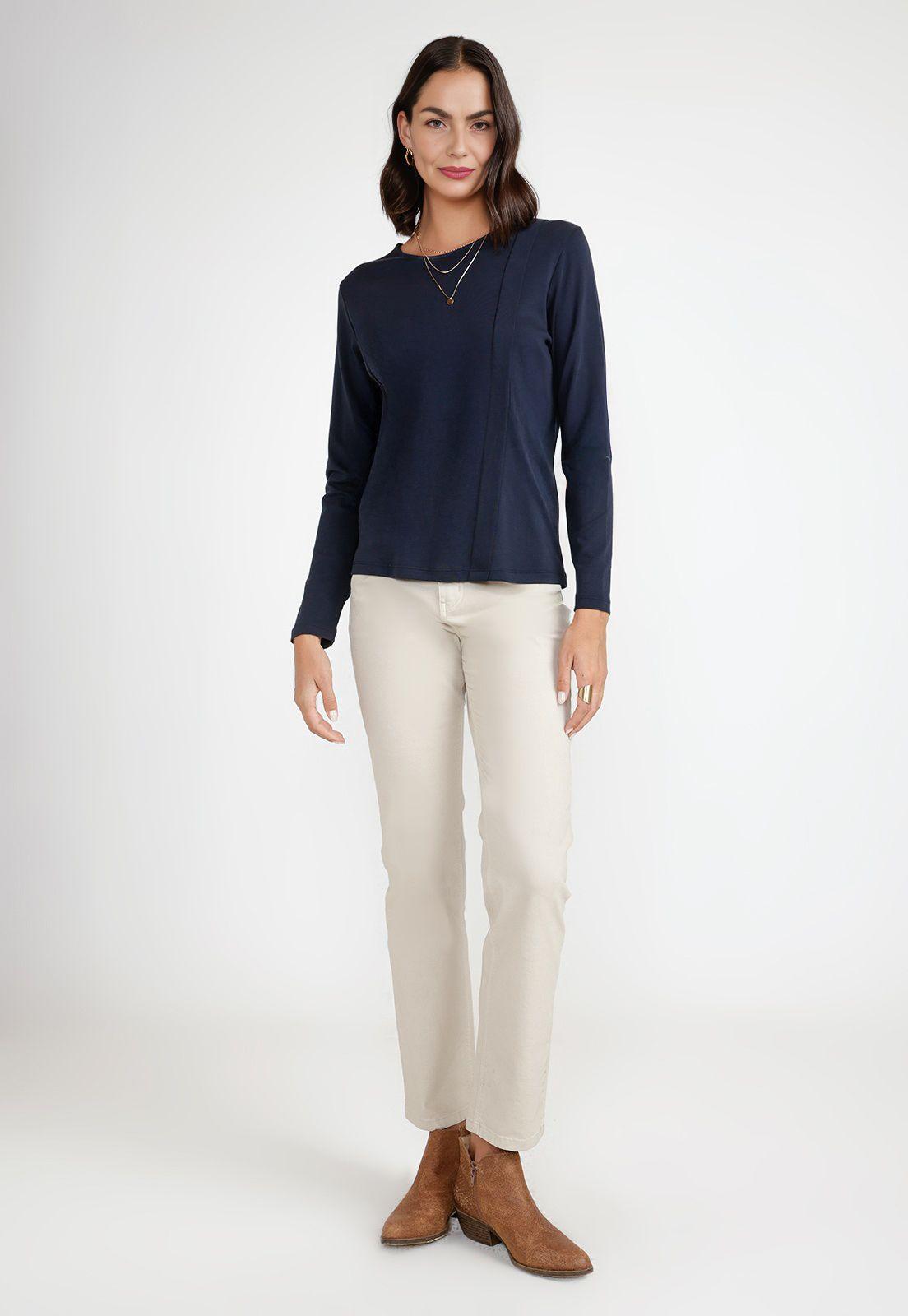 Polera de Mujer Modelo Cecil Color Marino-3
