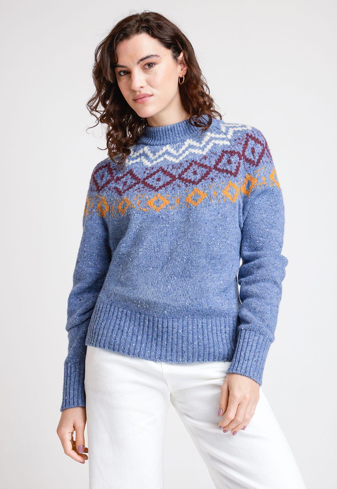 Tejido De Mujer Modelo Marina Color Celeste-0