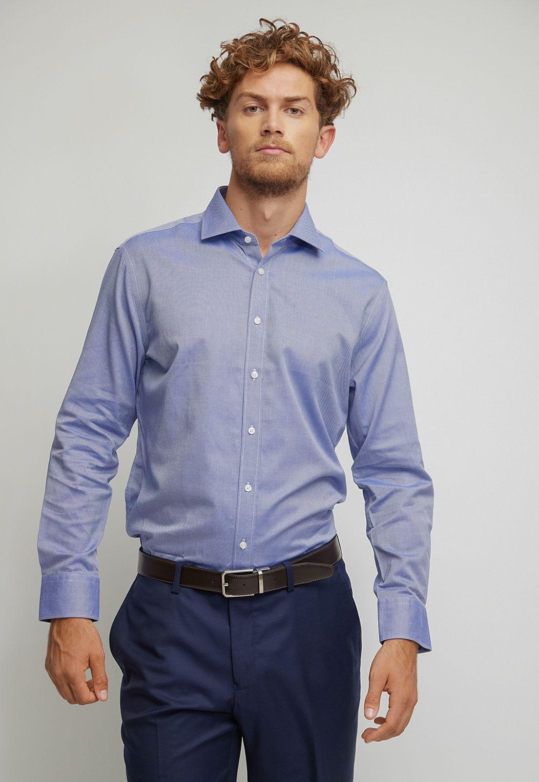 Camisa Non Iron Celeste-0