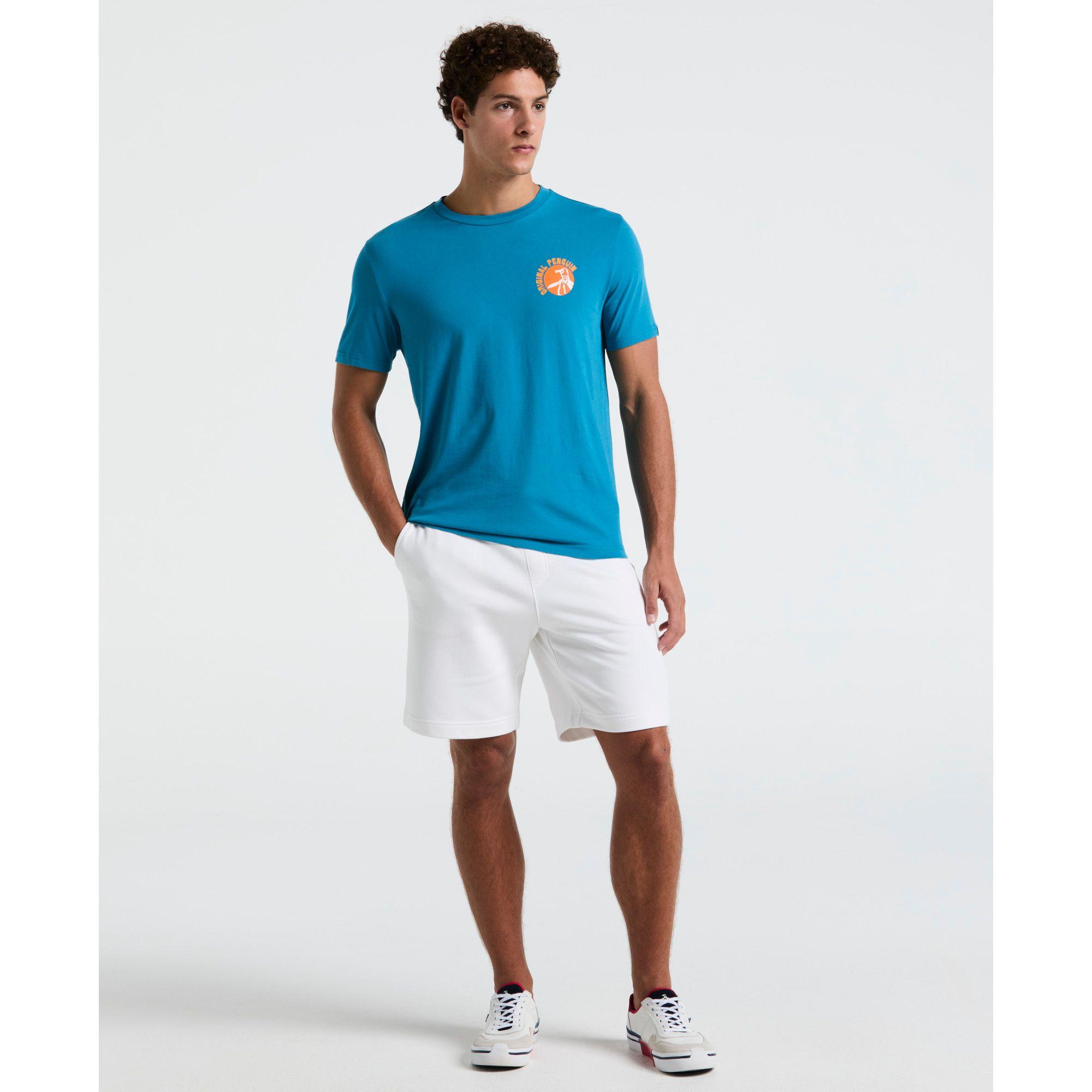 Polera Hombre Manga Corta Azul Piedra-3