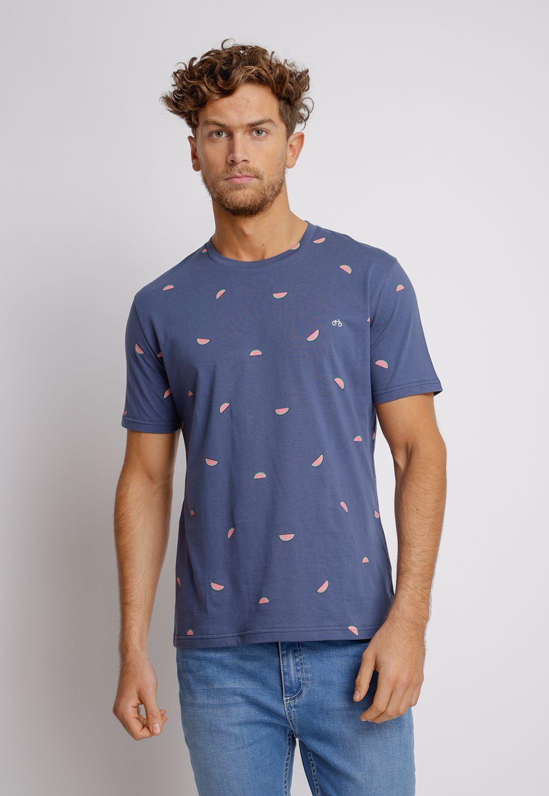 Polera hombre Slim Fit Miquele Algodón Índigo-0