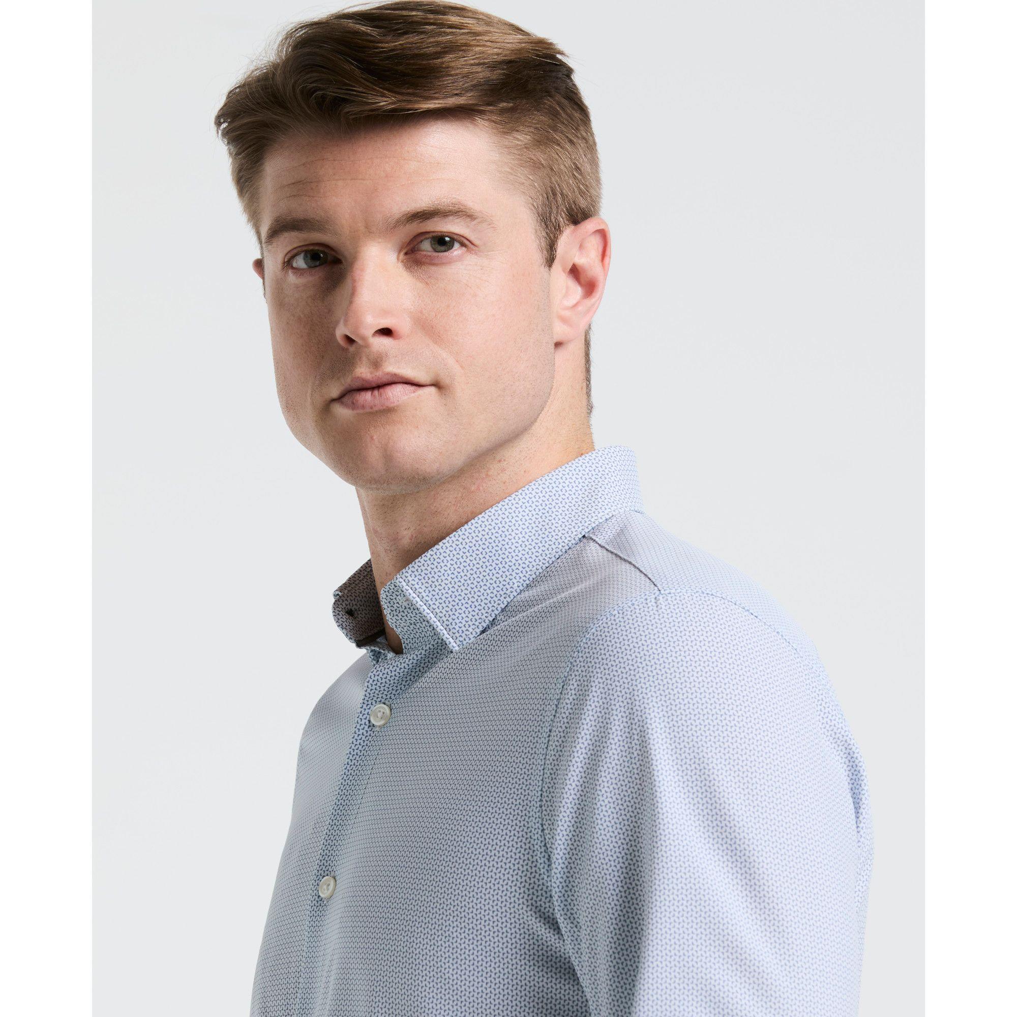 Camisa Hombre Total Stretch Estampada 4KSW4012-2