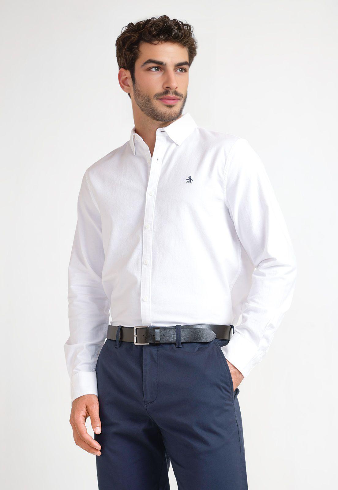 Camisa Hombre Formal Blanca-0