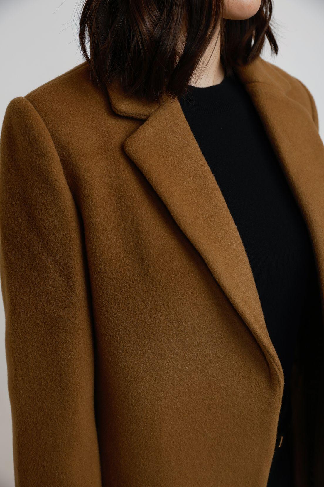 Blazer Mujer Lana Camel-2